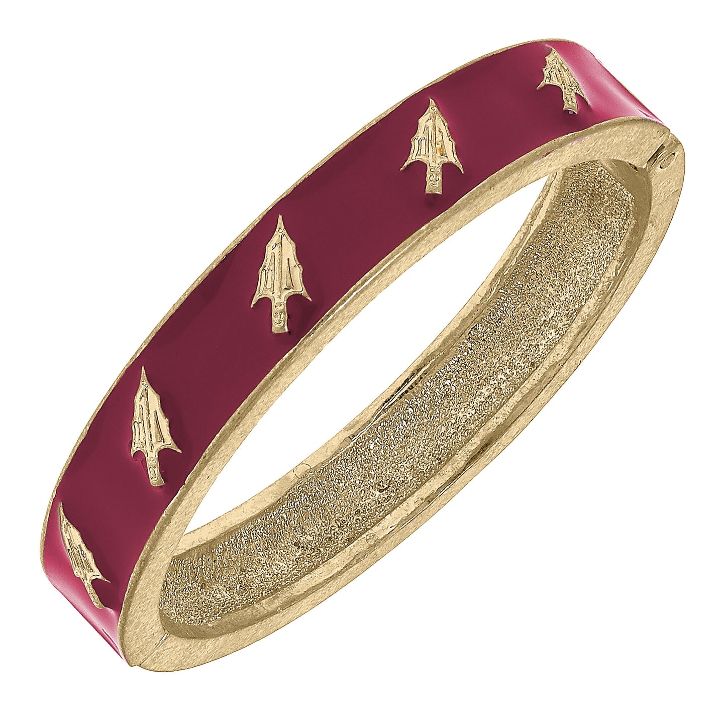 Women's Florida State Seminoles Enamel Logo Hinge Bangle