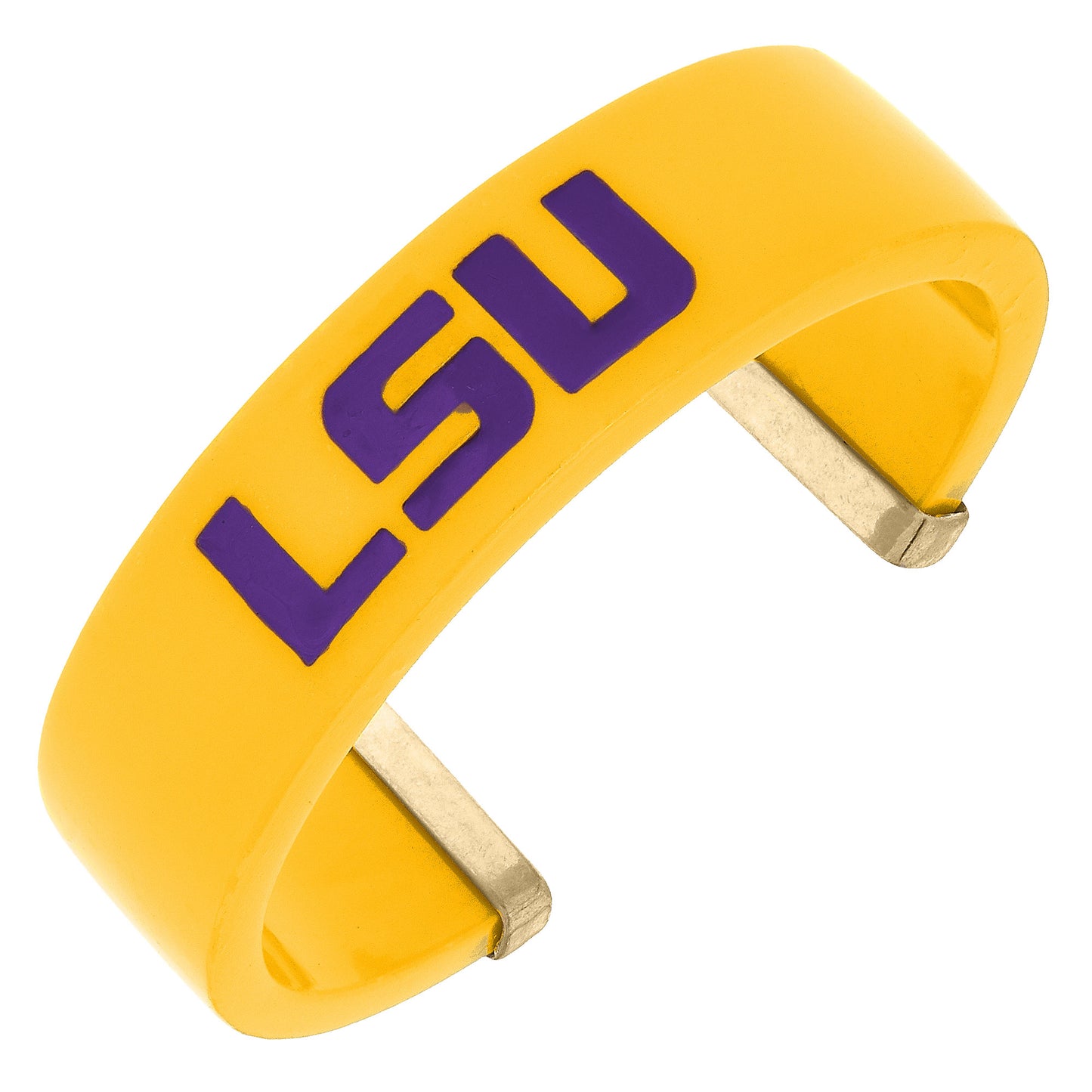 Women's LSU Tigers Resin Logo Cuff Bracelet