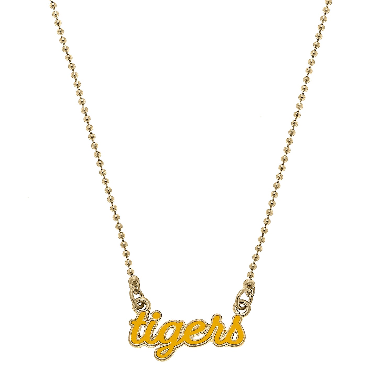 Women's Missouri Tigers Enamel Script Necklace