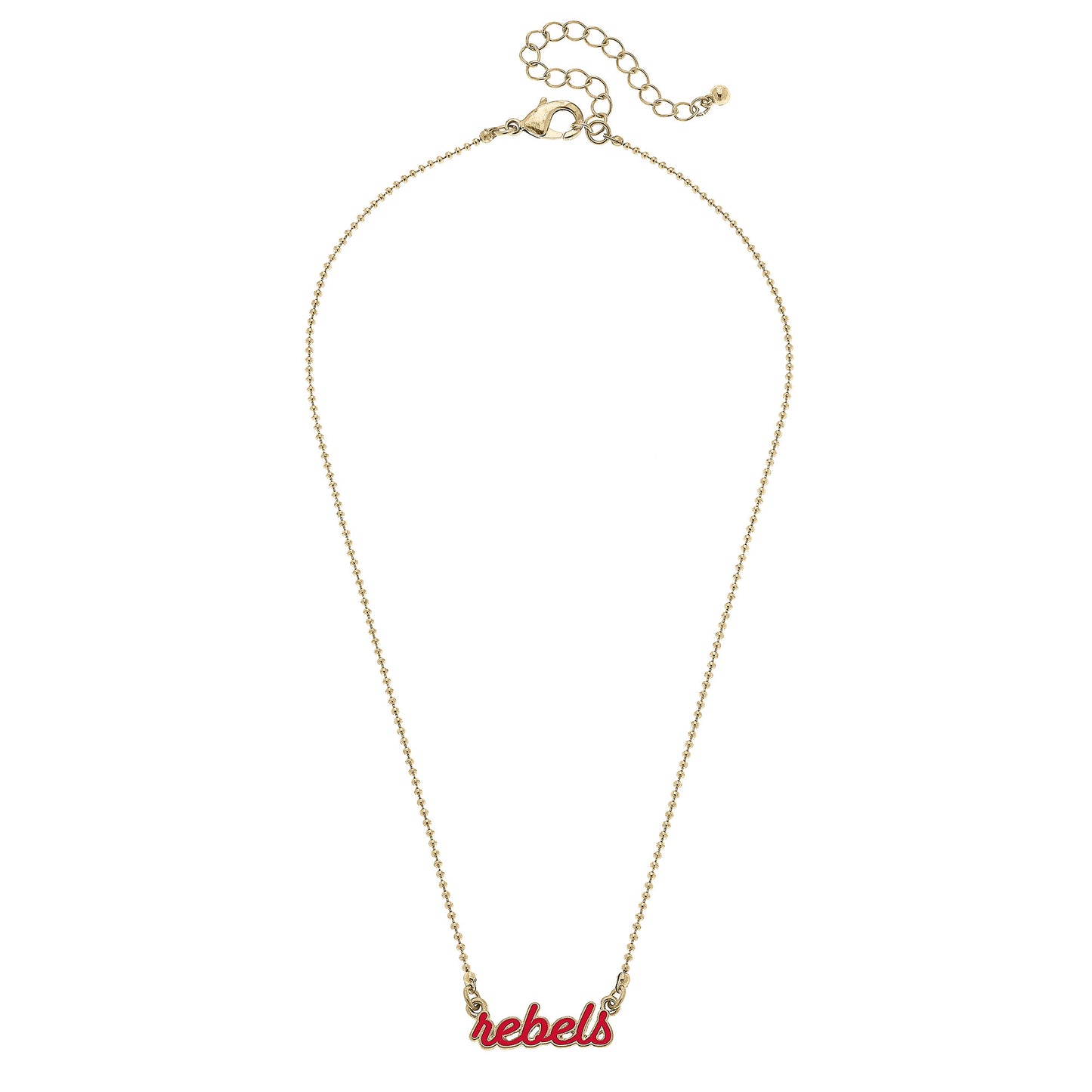 Women's Ole Miss Rebels Enamel Script Necklace