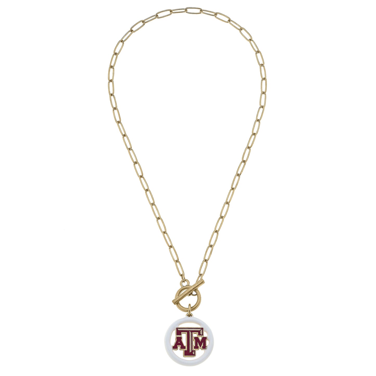 Women's Texas A&M Aggies 16" Enamel Toggle Necklace