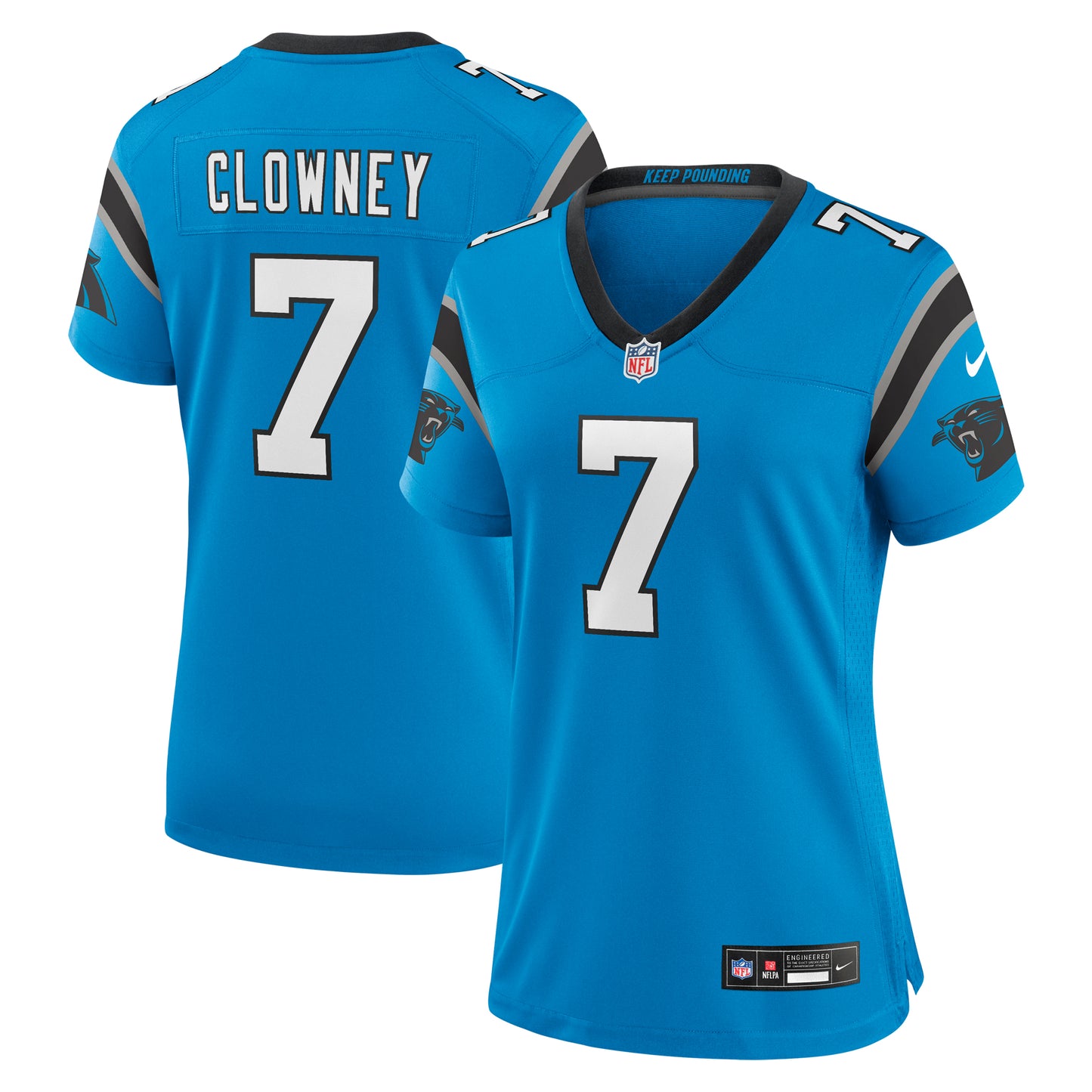 Women's Nike Jadeveon Clowney Blue Carolina Panthers Alternate Game Jersey
