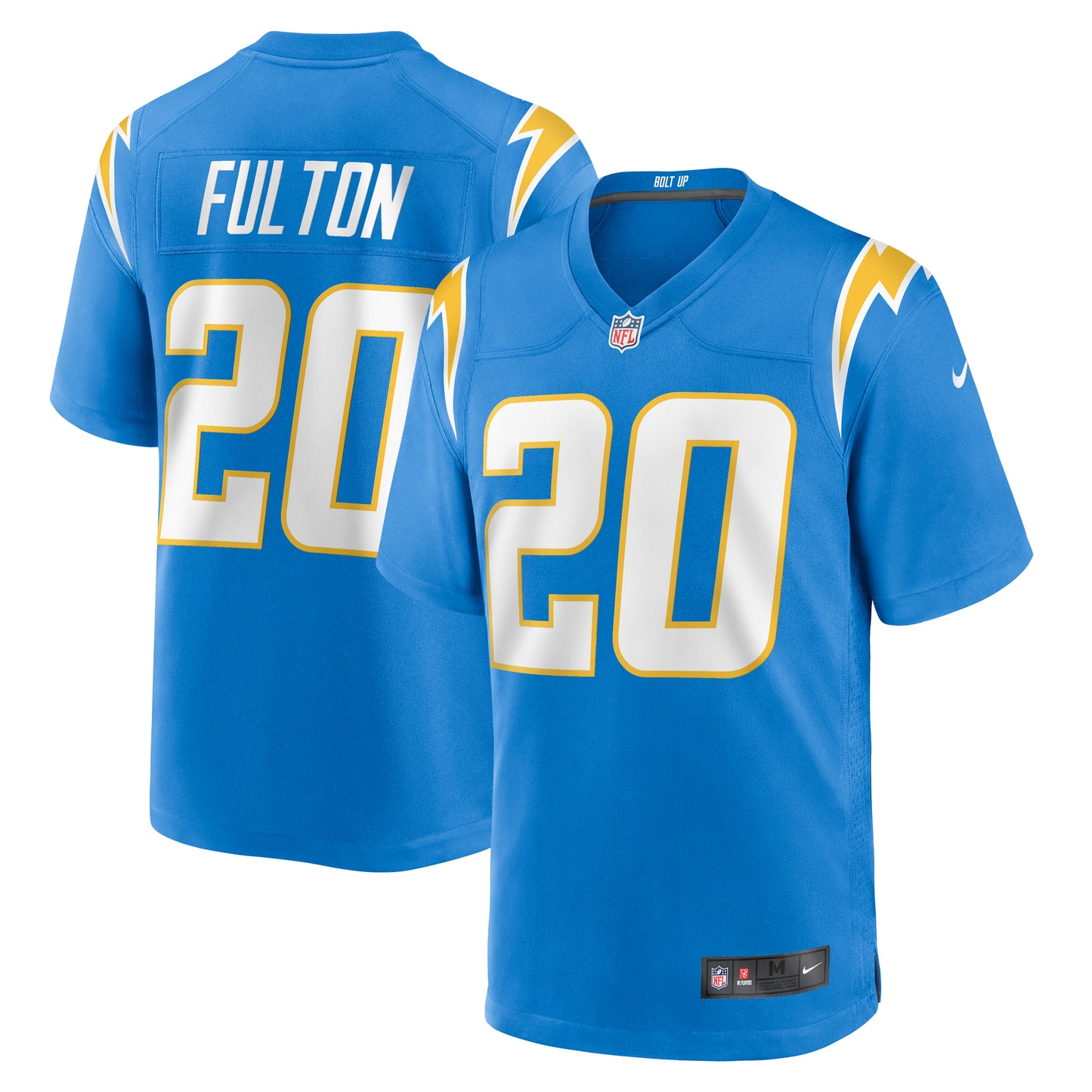 Men's Nike Kristian Fulton Powder Blue Los Angeles Chargers Game Jersey