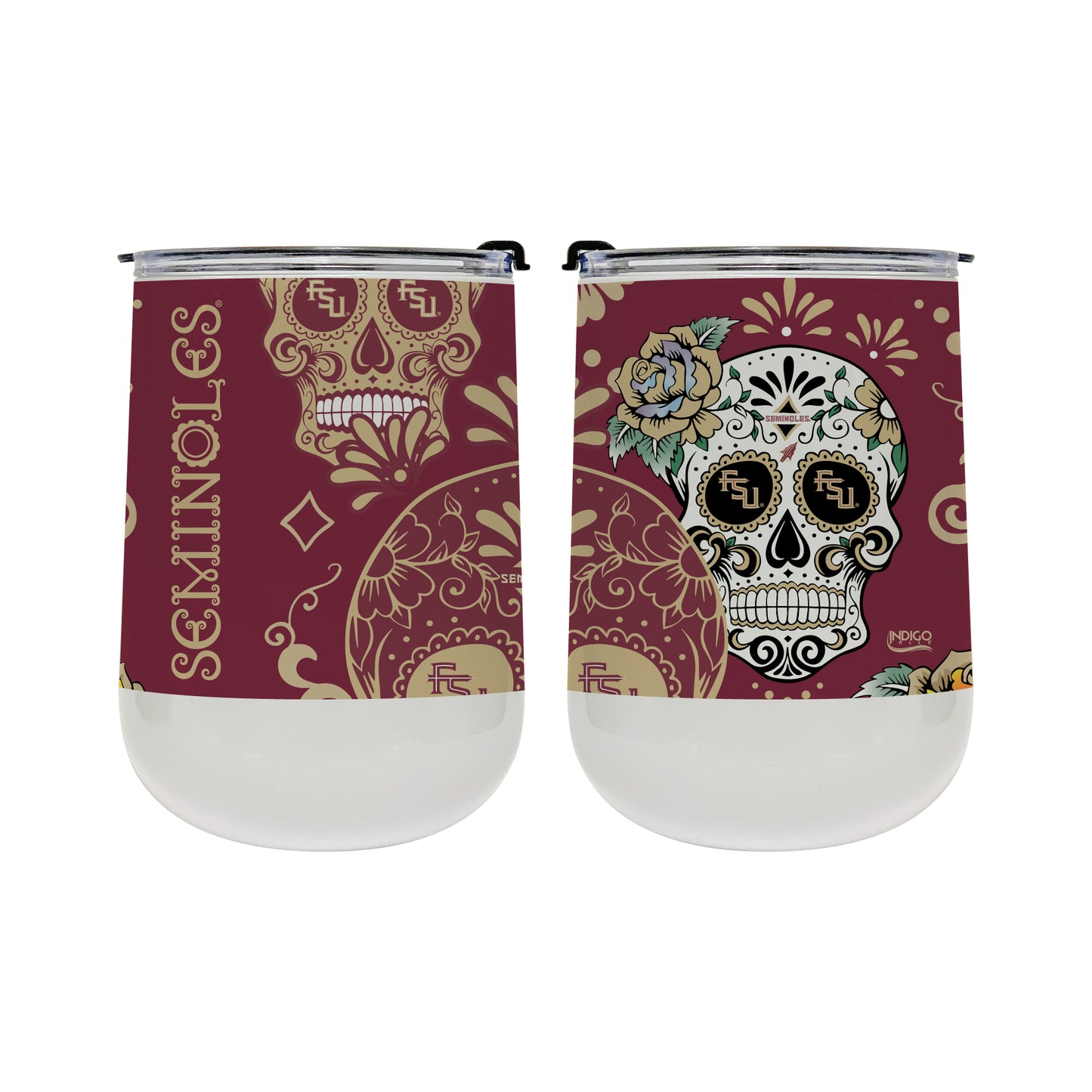 Florida State Seminoles 18oz. Dia De Los Muertos Tumbler