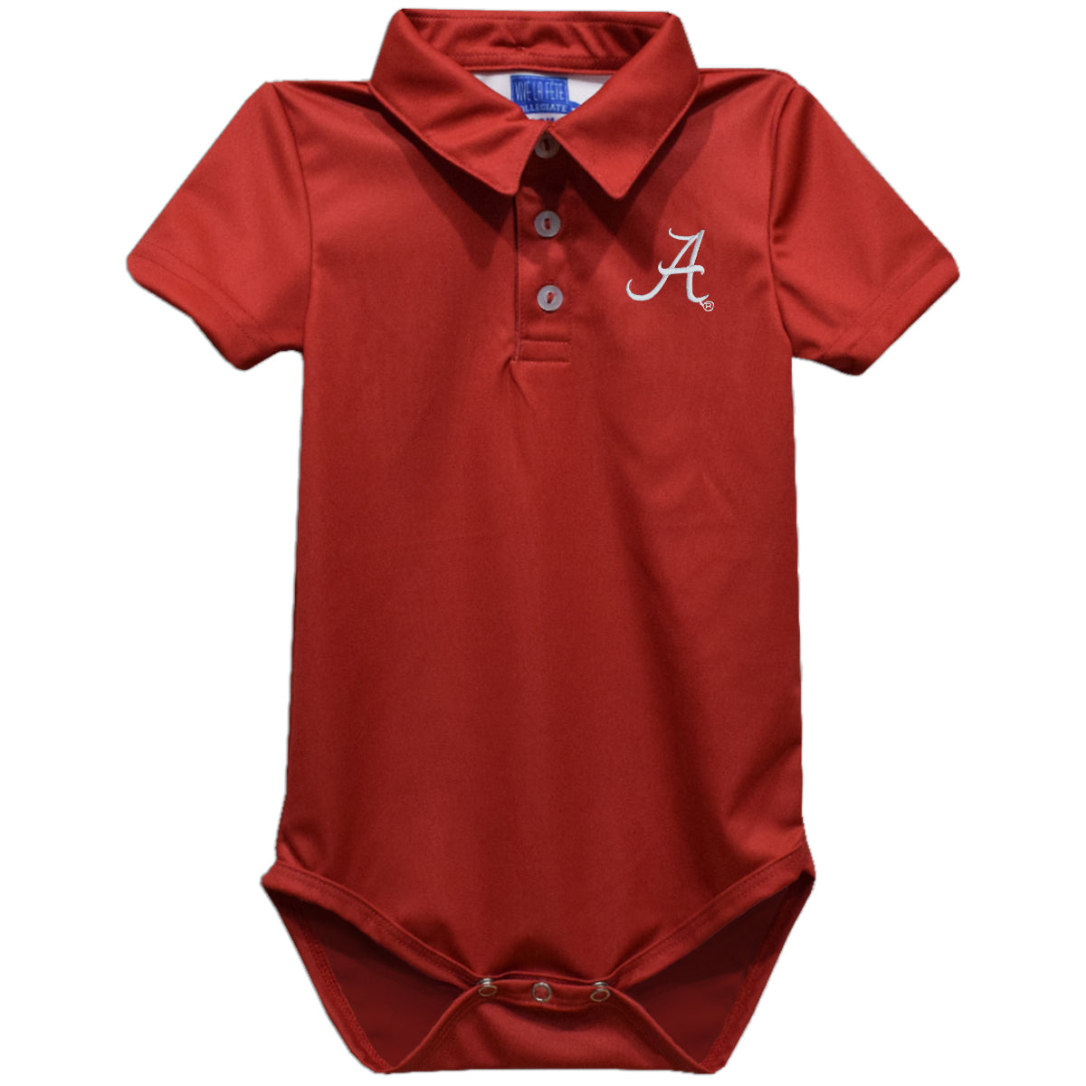 Infant Vive La Fete Crimson Alabama Crimson Tide Polo Bodysuit