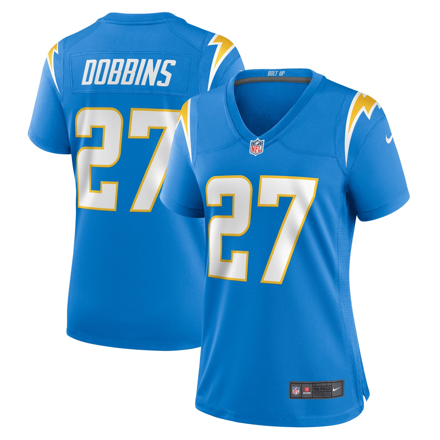 Women's Nike J.K. Dobbins Powder Blue Los Angeles Chargers Team Game Jersey