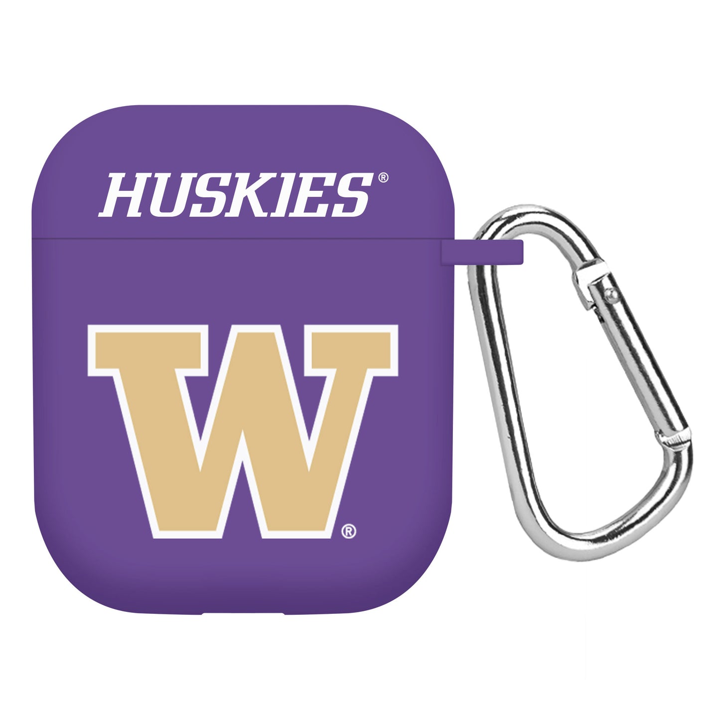 Purple Washington Huskies AirPods Case Cover