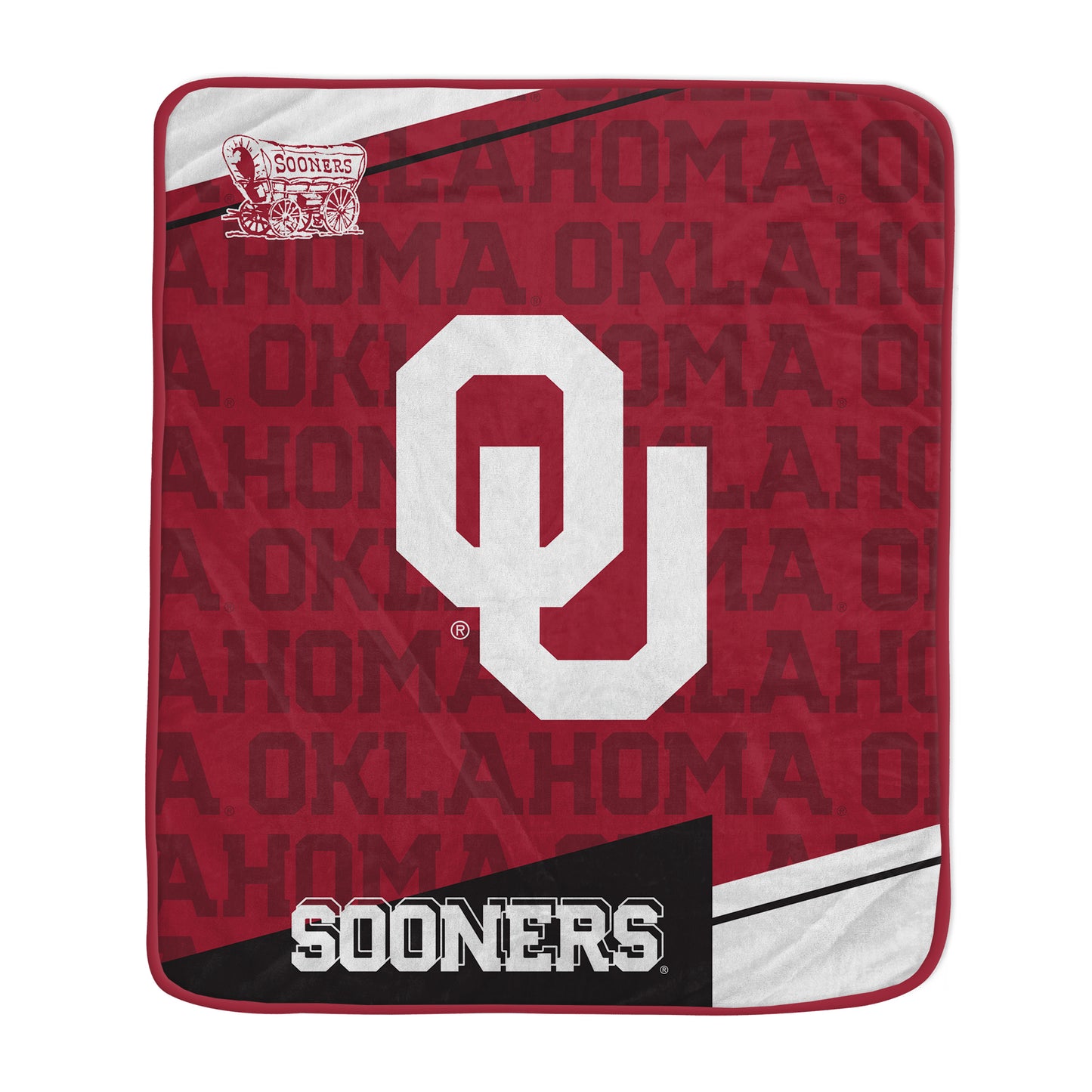 Pegasus Oklahoma Sooners 50" x 60" Diagonal Ghost Ultra Soft Blanket