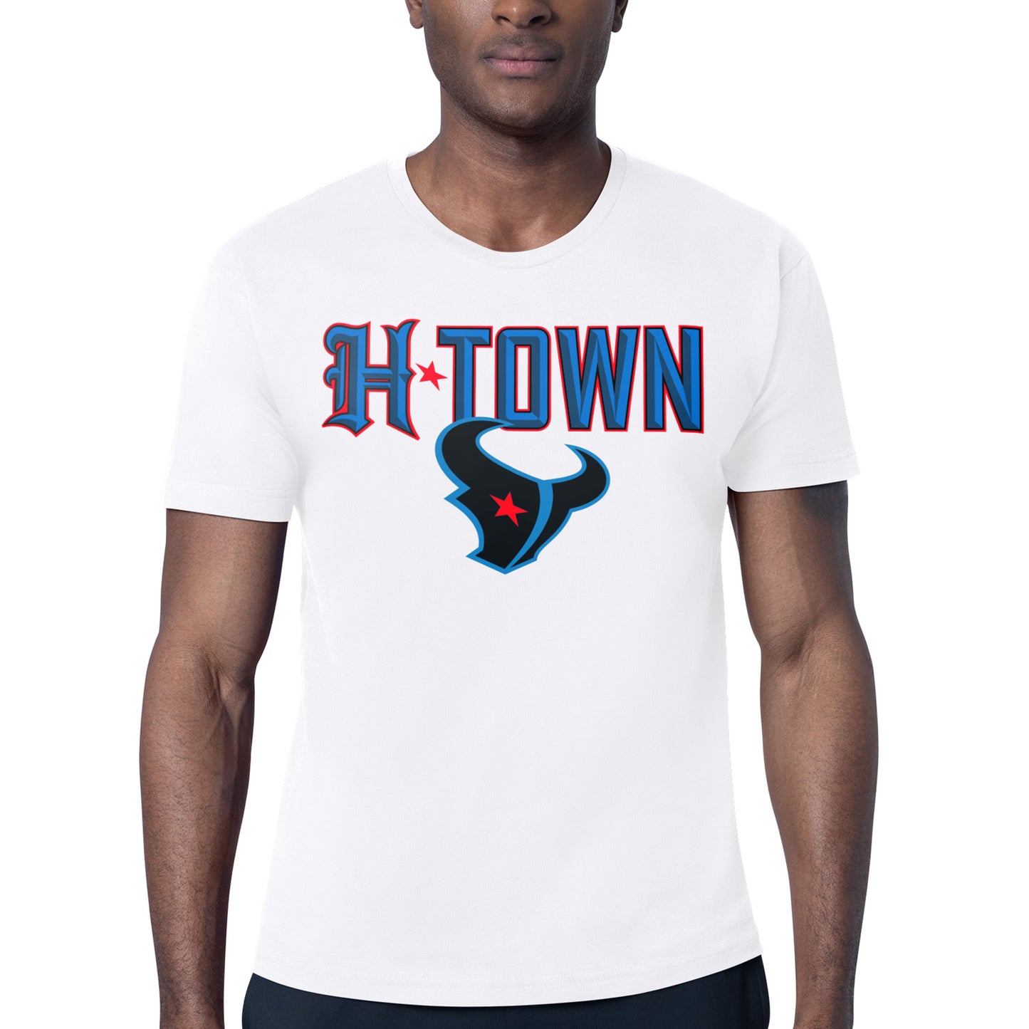 Men's Starter White Houston Texans H-Town Graphic T-Shirt