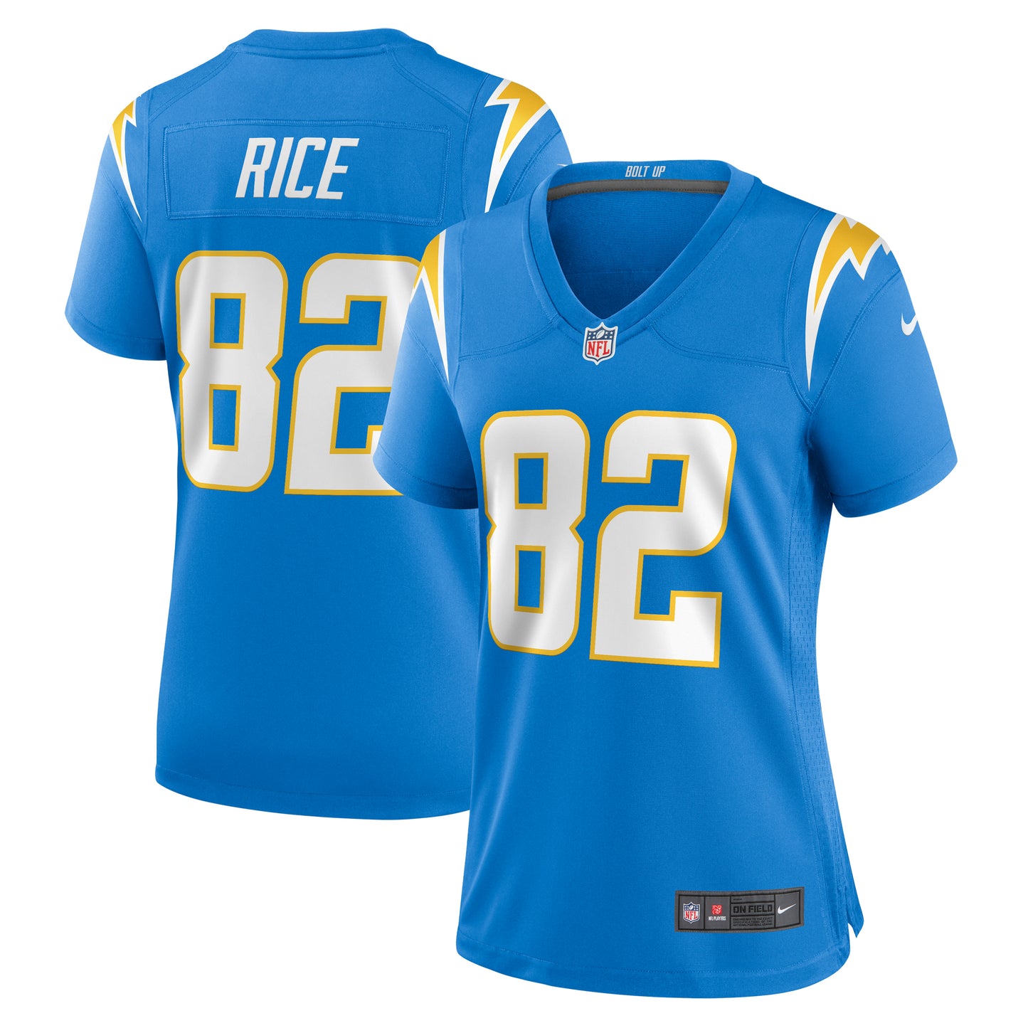 Women's Nike Brenden Rice Powder Blue Los Angeles Chargers Game Jersey