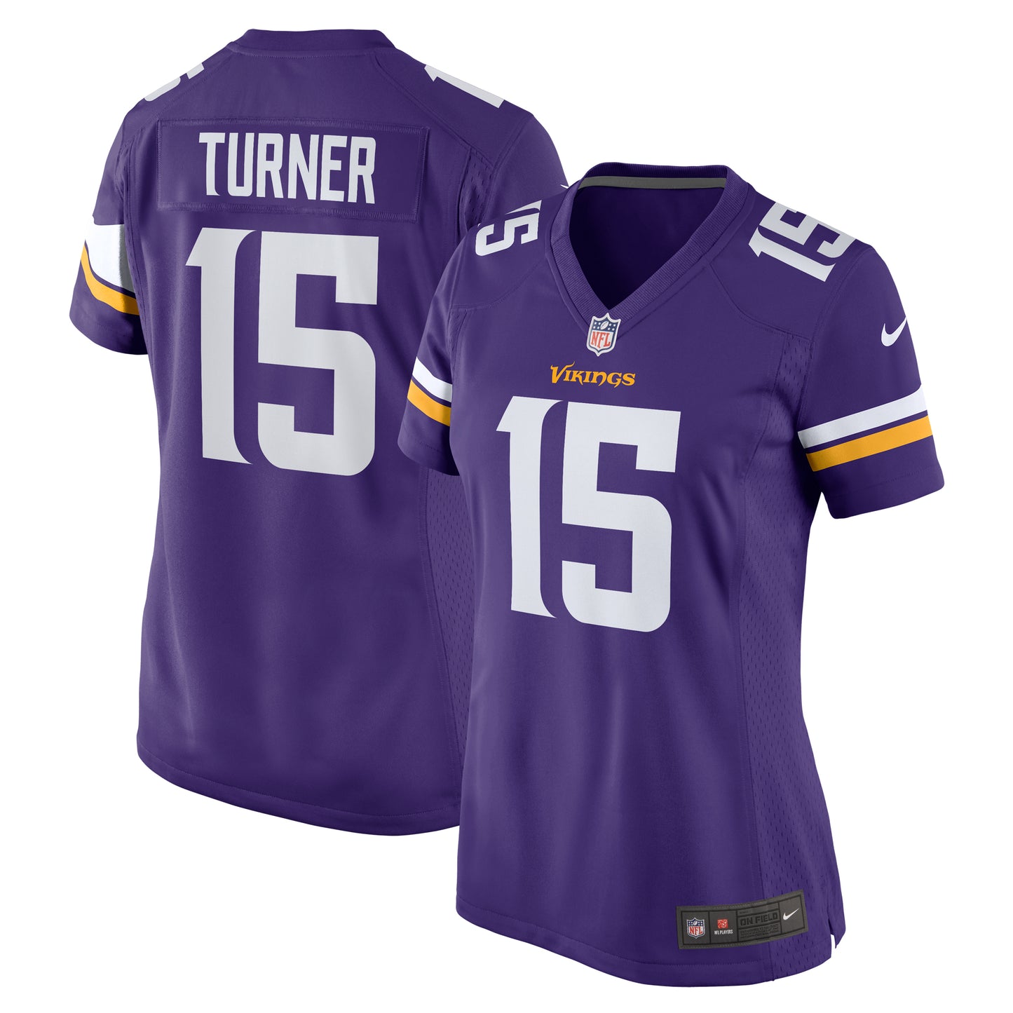 Women's Nike Dallas Turner Purple Minnesota Vikings Game Jersey