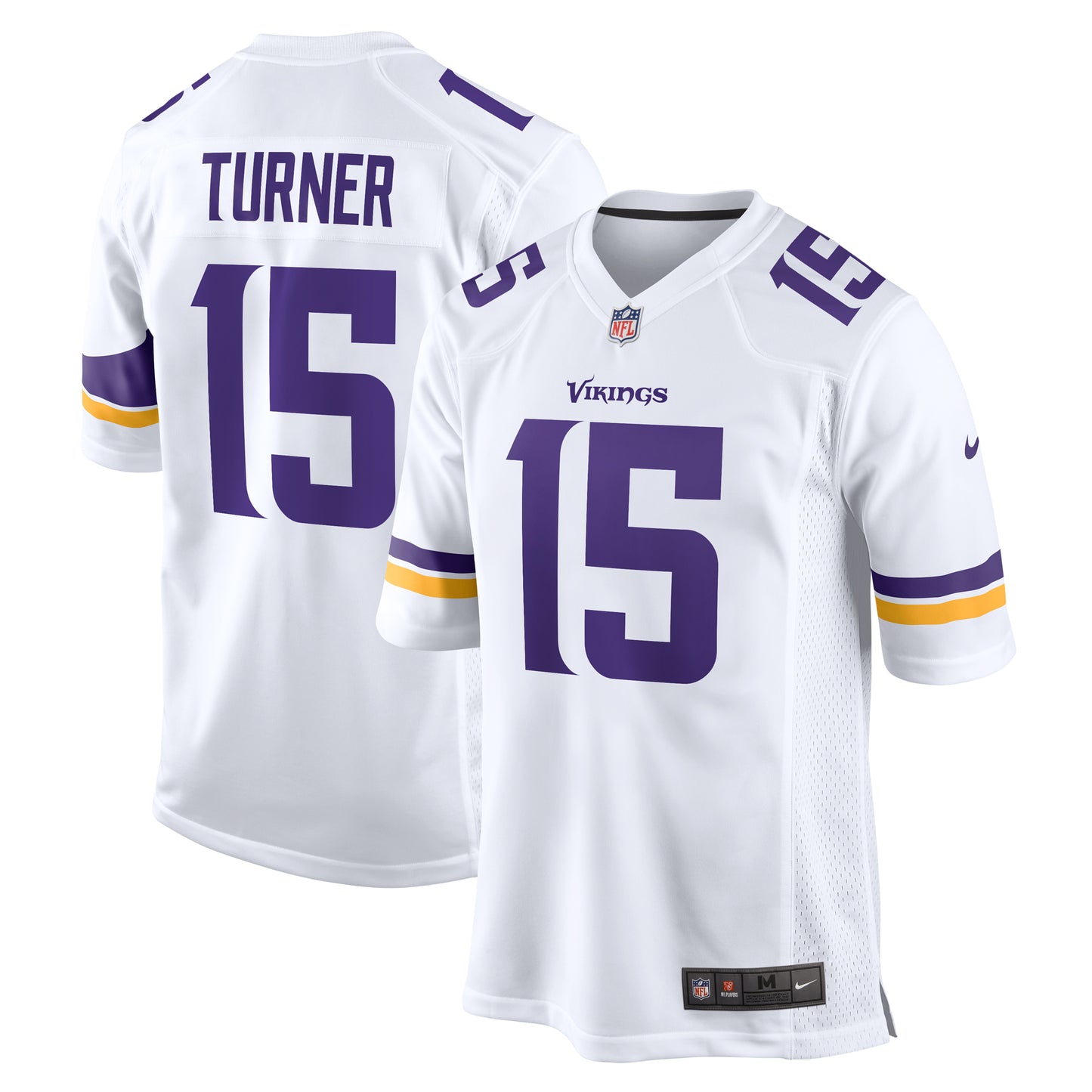 Men's Nike Dallas Turner White Minnesota Vikings Game Jersey