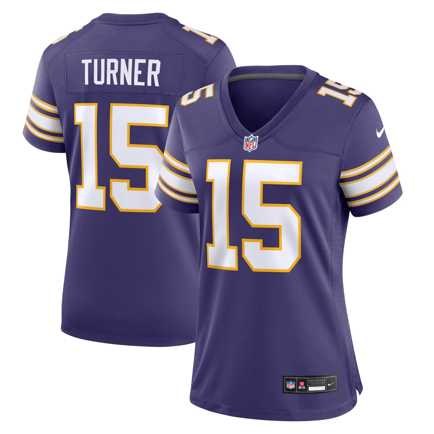 Women's Nike Dallas Turner Purple Minnesota Vikings Alternate Game Jersey