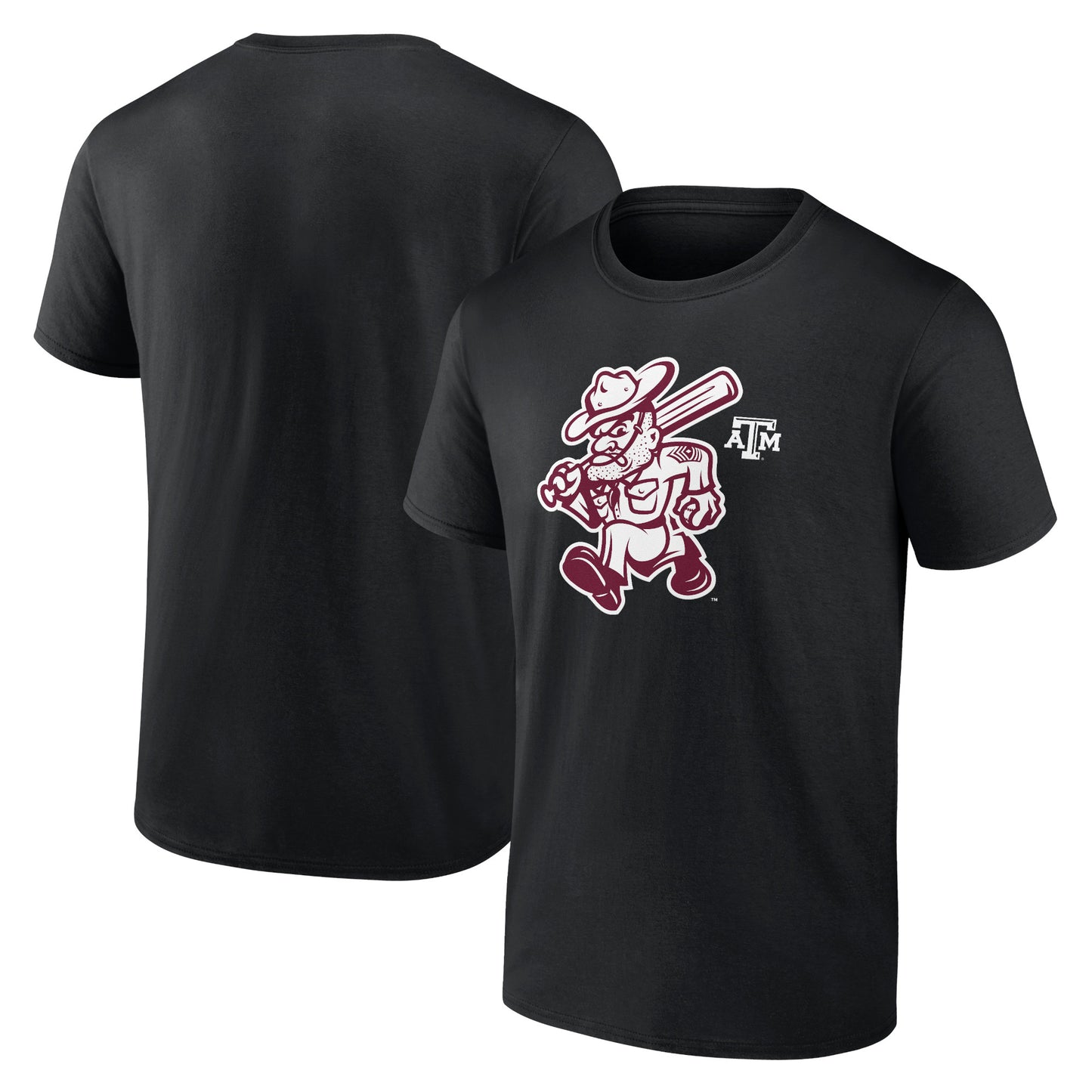 Men's Black Texas A&M Aggies Ol' Sarge Baseball T-Shirt