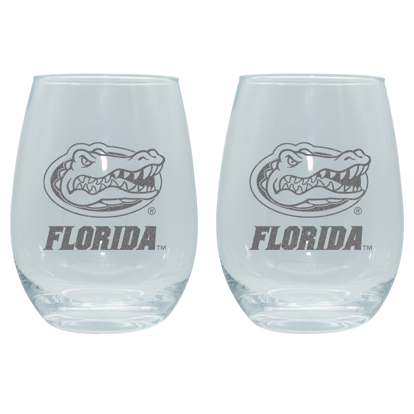 The Memory Company Florida Gators 2-Pack 15oz. Stemless Wine Glass Set