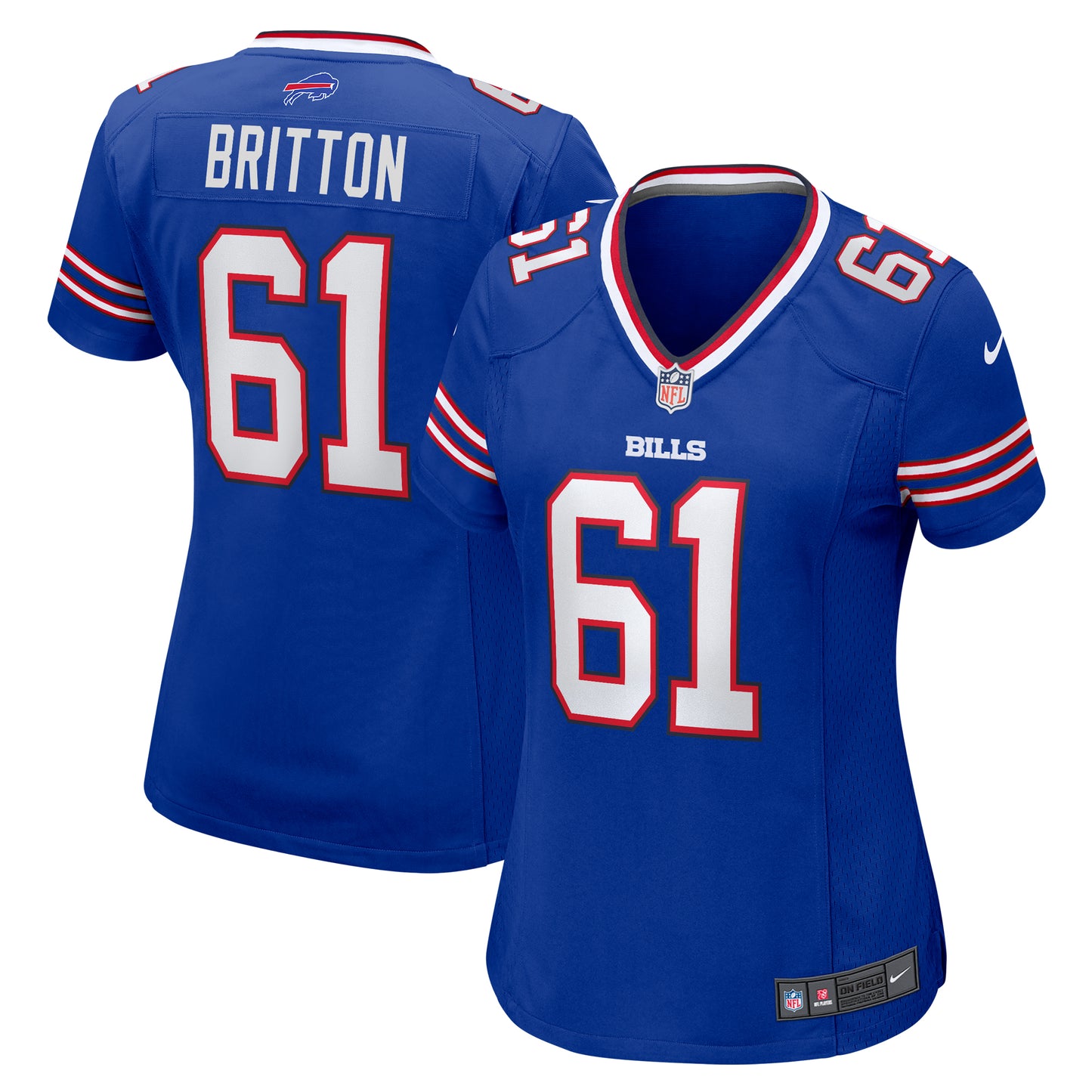 Women's Nike Gunner Britton Royal Buffalo Bills Game Jersey