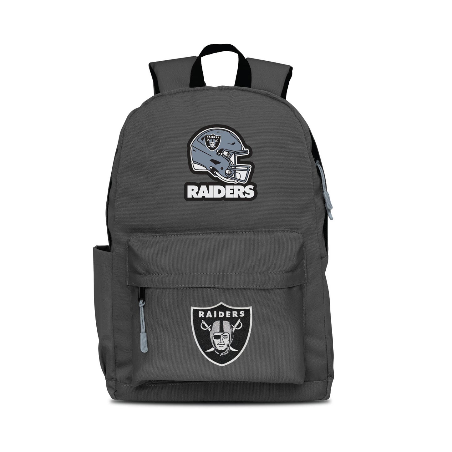 MOJO Gray Las Vegas Raiders Two Logo Campus Backpack