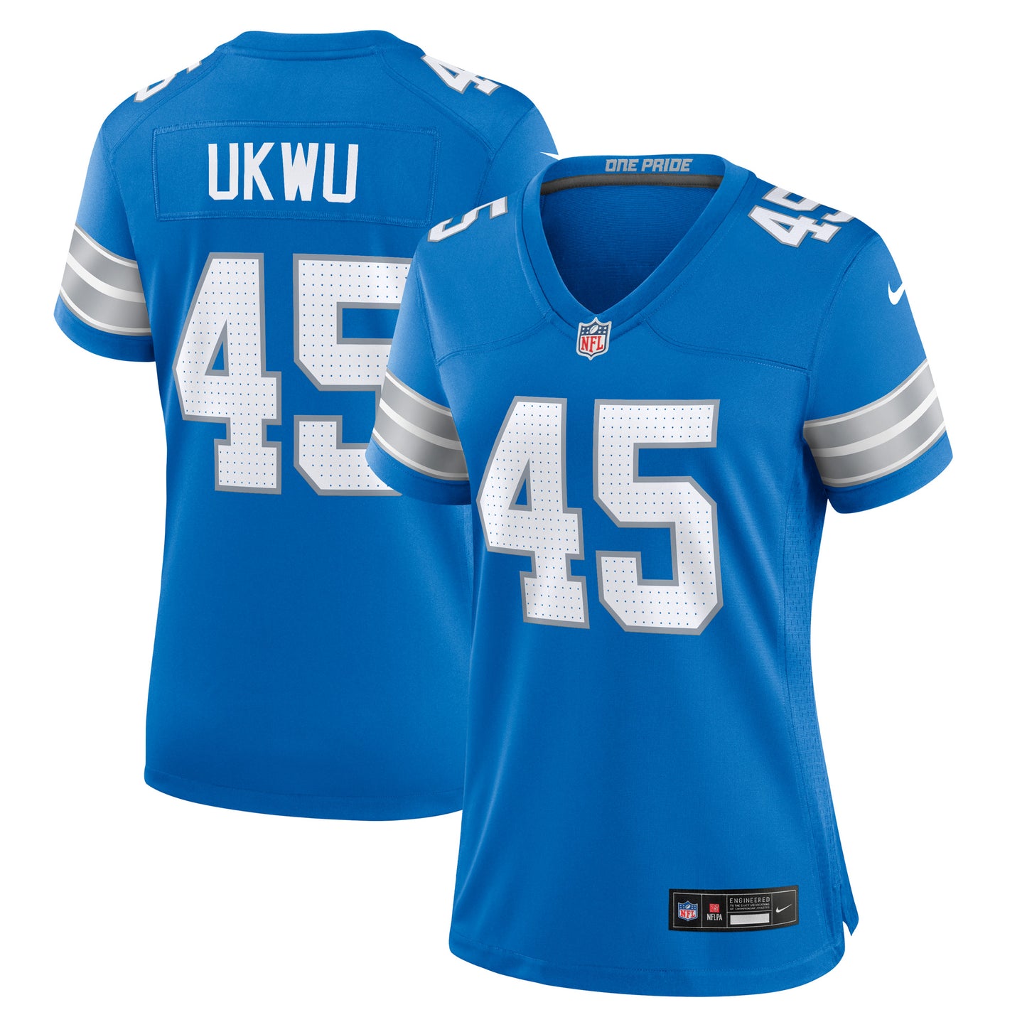 Women's Nike Isaac Ukwu Blue Detroit Lions Game Jersey