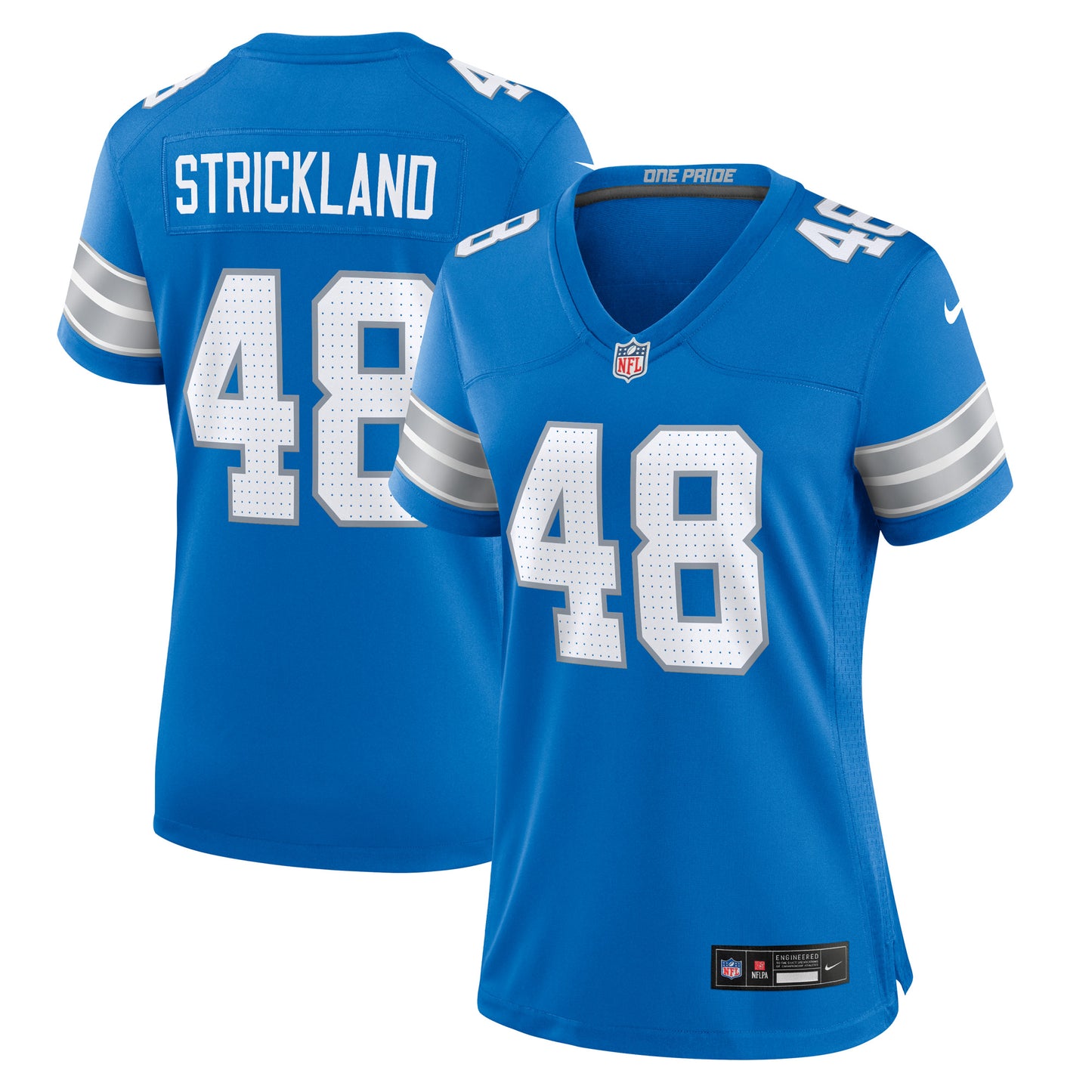 Women's Nike Loren Strickland Blue Detroit Lions Game Jersey