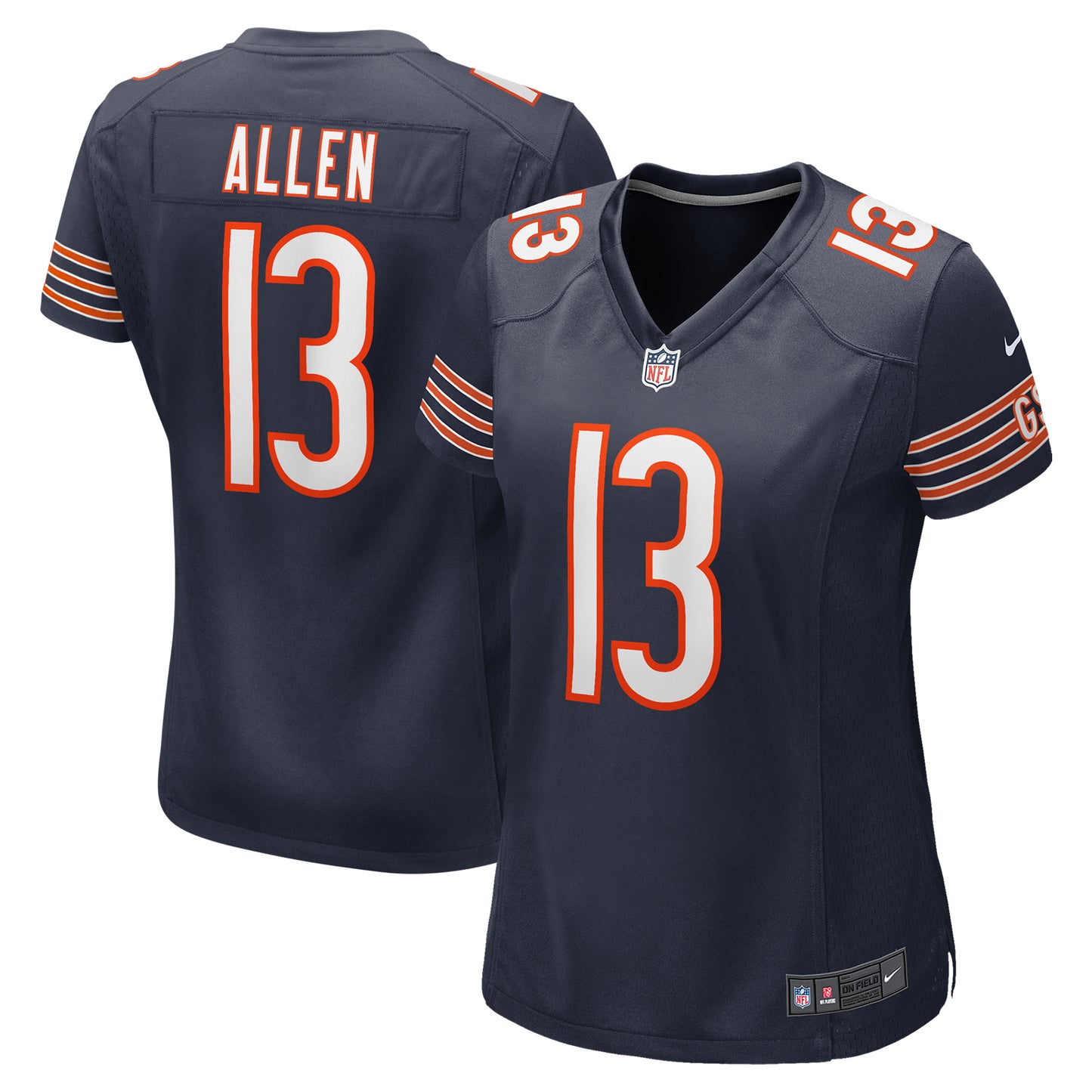 Women's Nike Keenan Allen Navy Chicago Bears Game Jersey