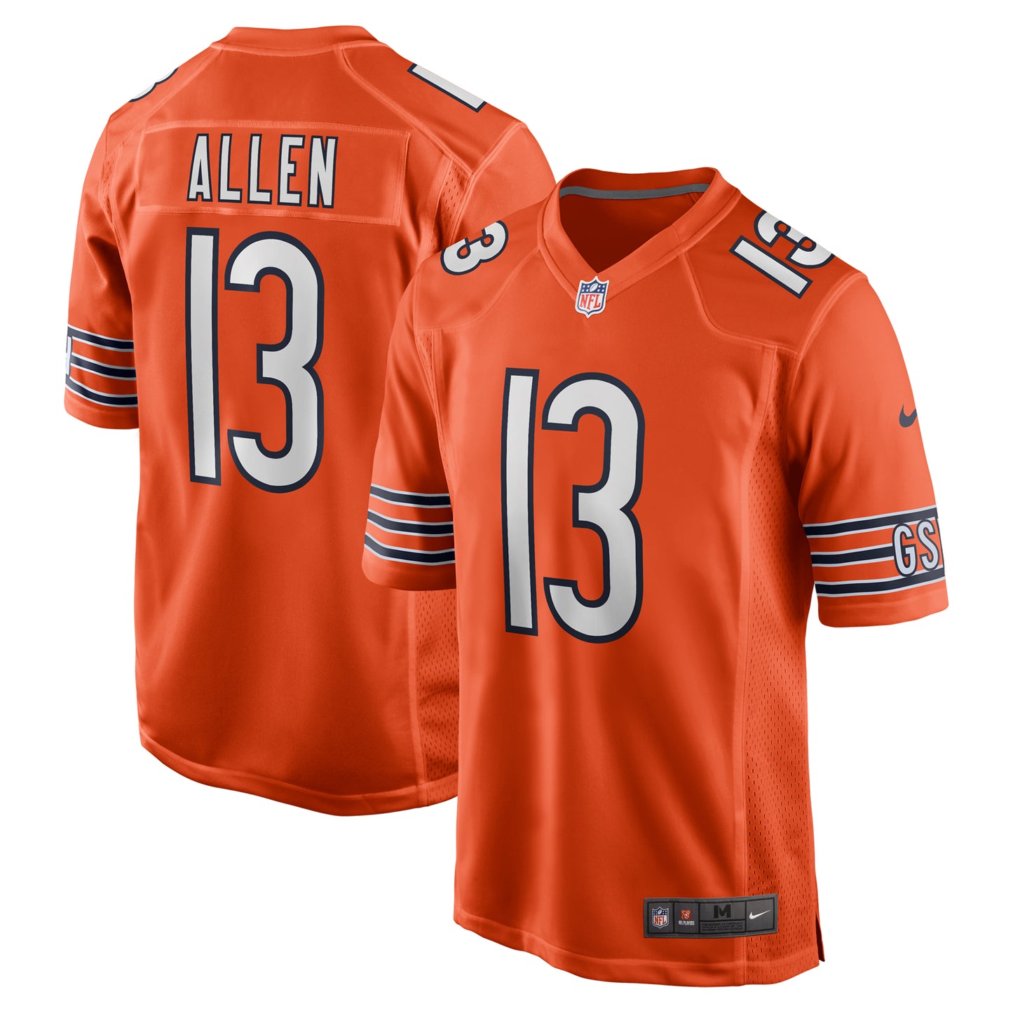 Men's Nike Keenan Allen Orange Chicago Bears Alternate Game Jersey