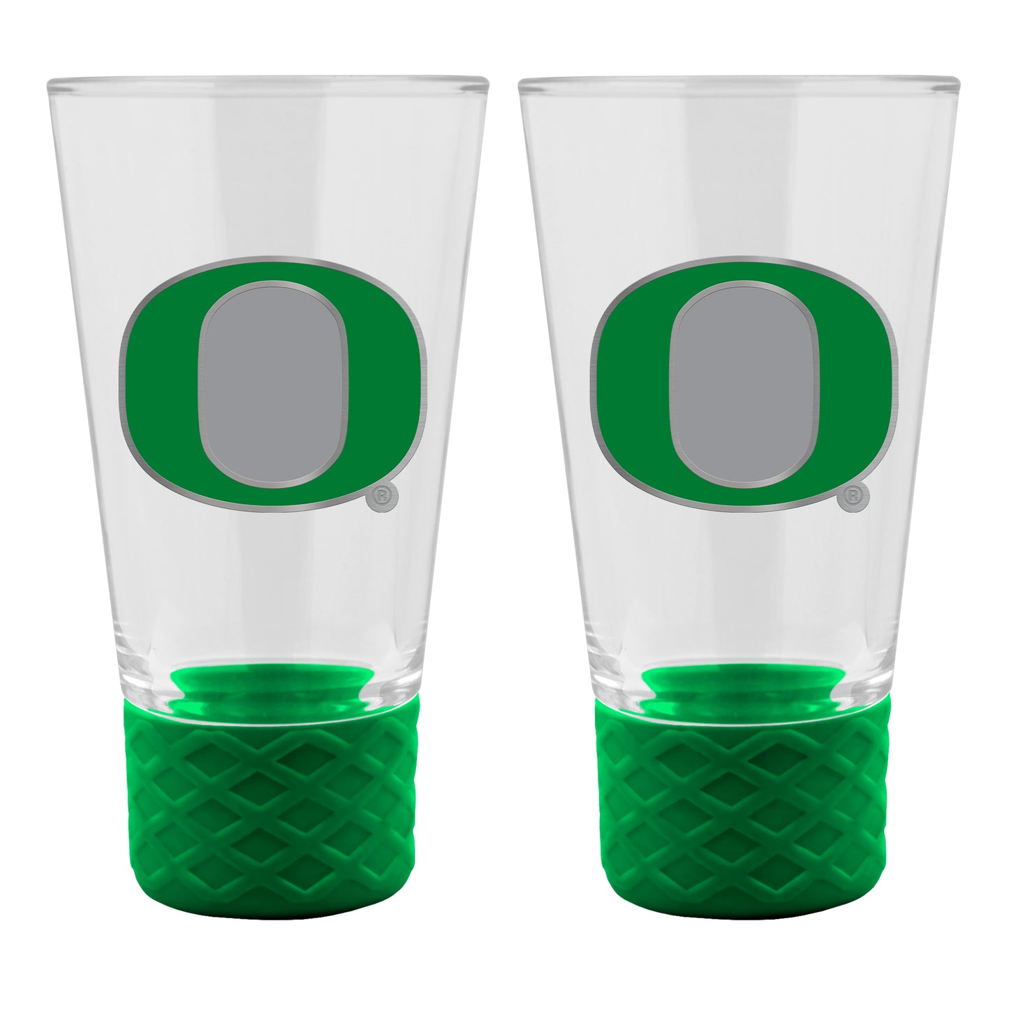 Oregon Ducks 2-Pack 4oz. Cheer Shot Set with Silicone Grip