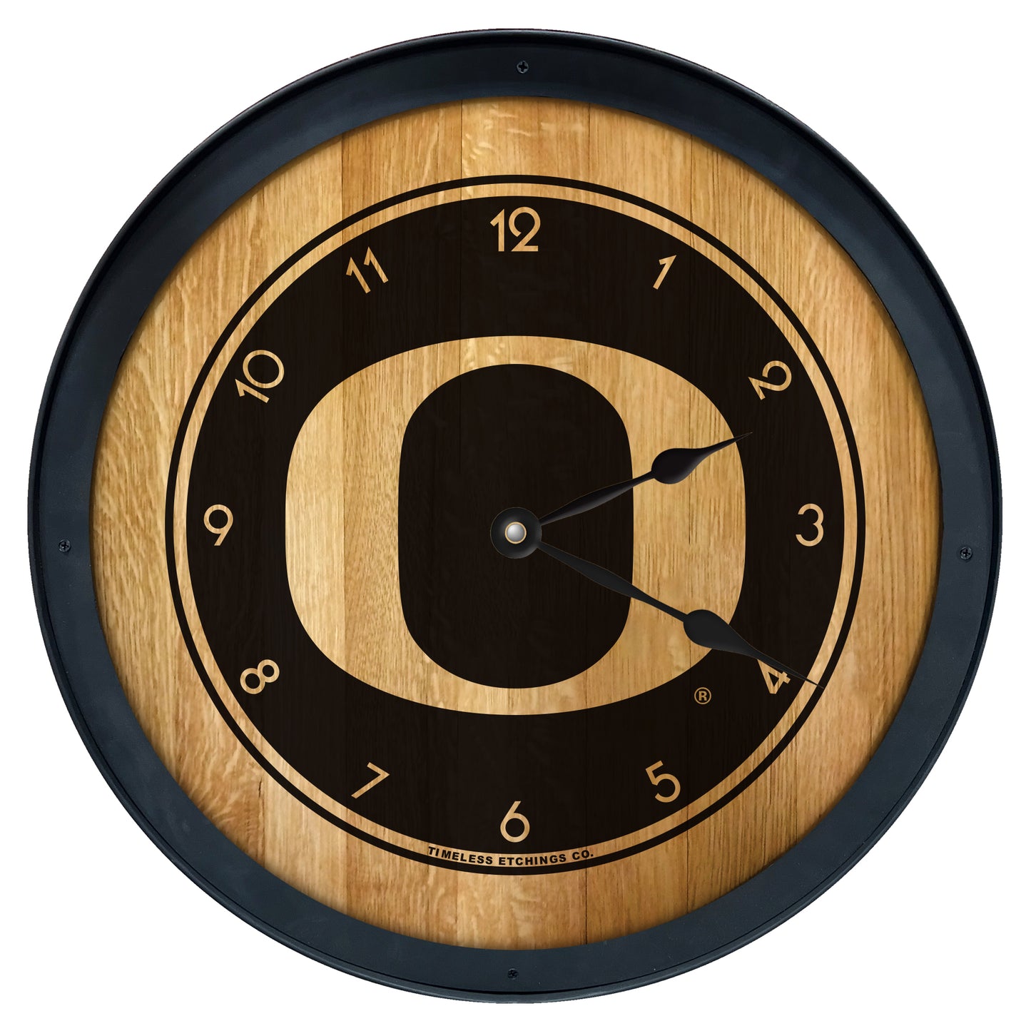 Oregon Ducks 27" Barrelhead Clock