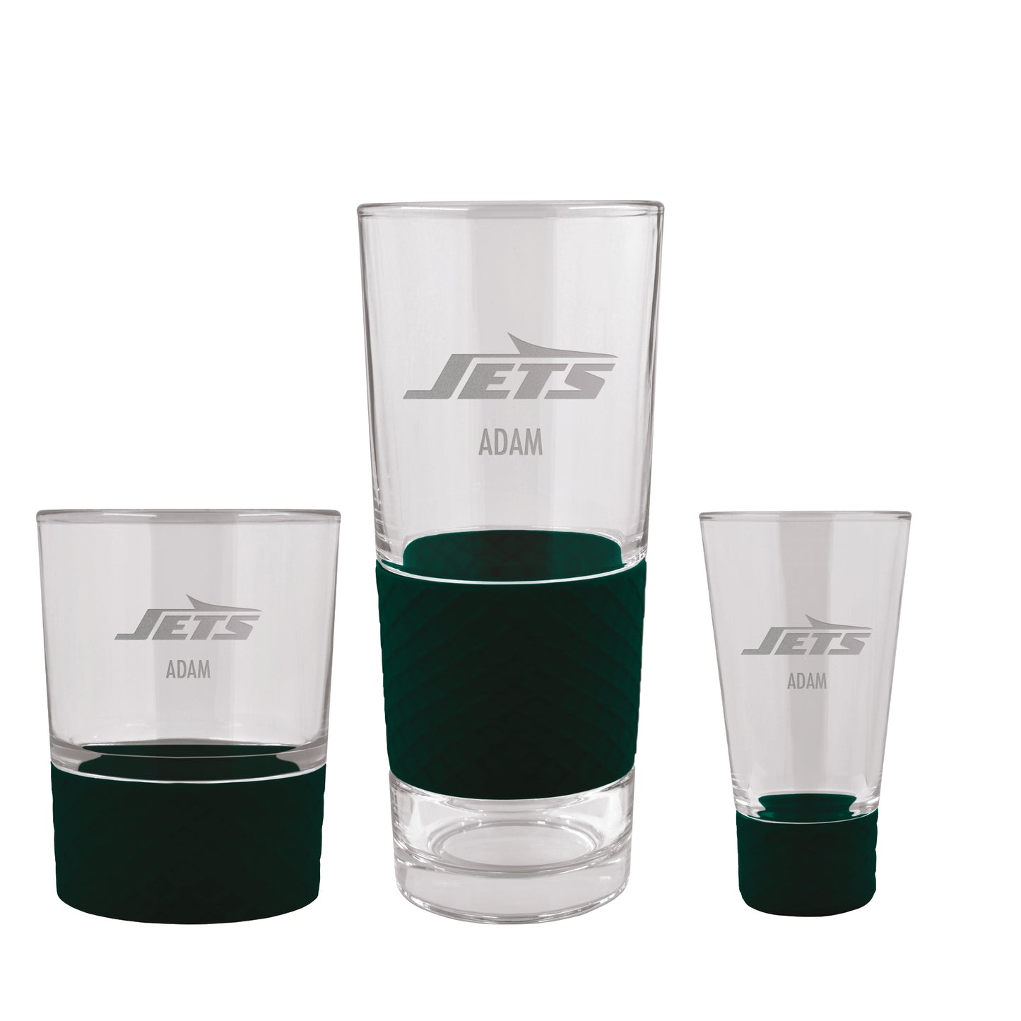 New York Jets 3-Piece Personalized Homegating Drinkware Set