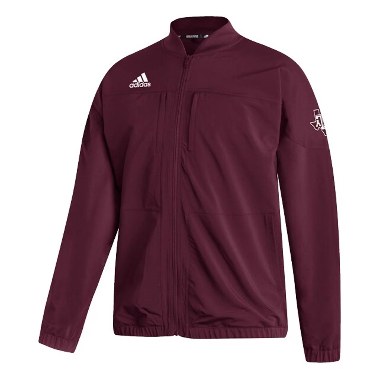 Men's adidas Maroon Texas A&M Aggies Stadium AEROREADY Full-Zip Cargo Jacket