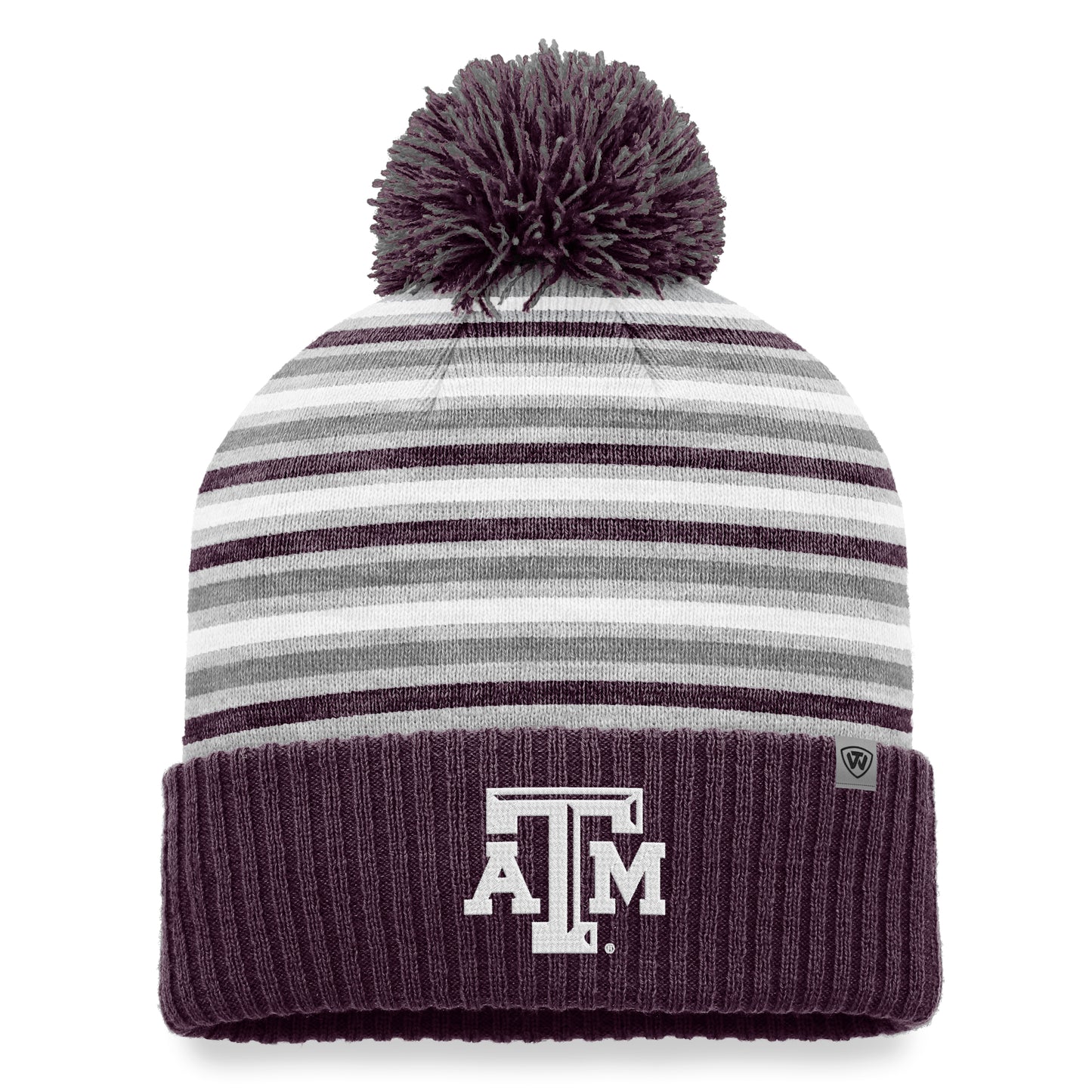 Men's Top of the World Maroon Texas A&M Aggies Dash Cuffed Knit Hat with Pom