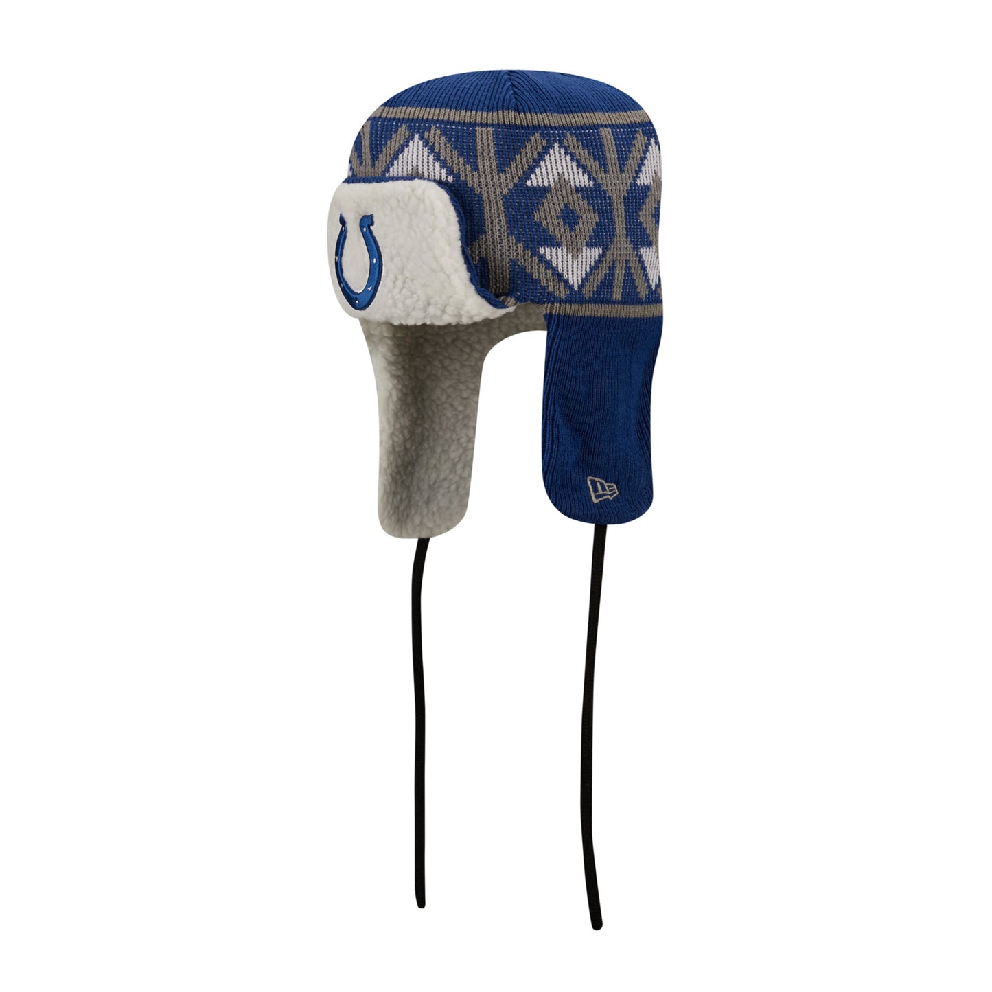 Men's New Era Royal Indianapolis Colts Knit Trapper Hat