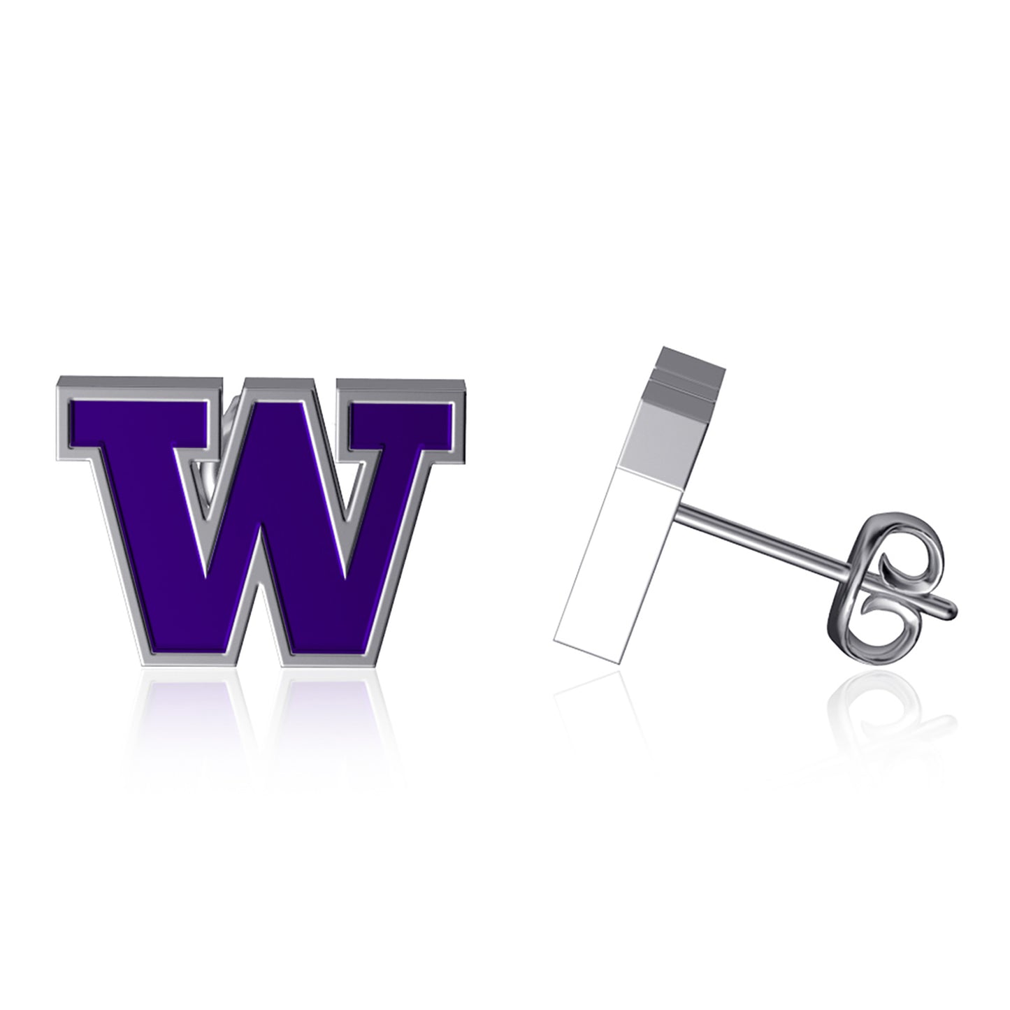 Dayna Designs Washington Huskies Enamel Post Earrings