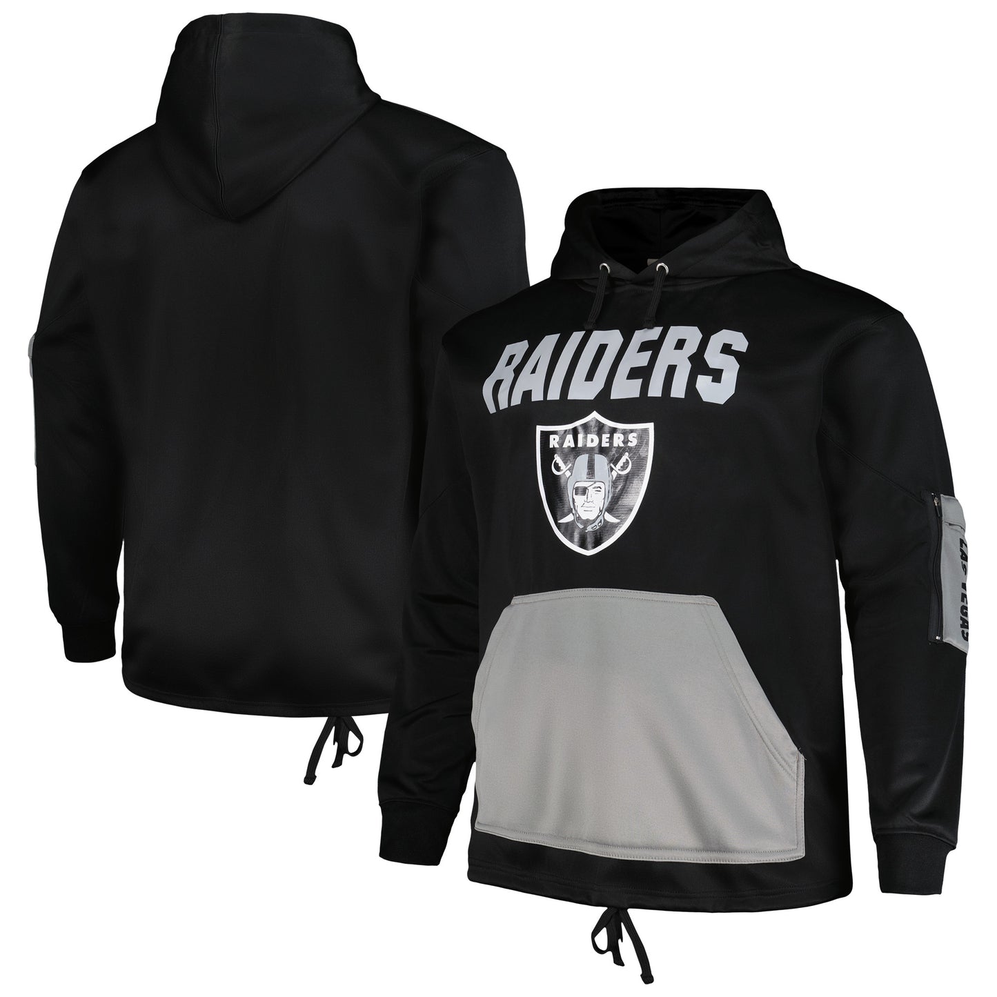 Men's Fanatics Black Las Vegas Raiders Big & Tall Pullover Hoodie