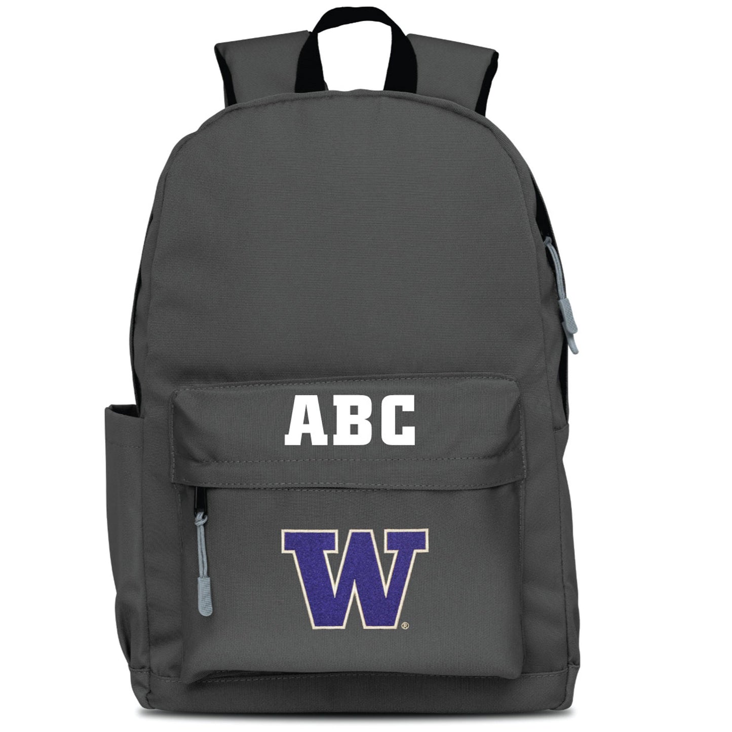 MOJO Gray Washington Huskies Personalized Campus Laptop Backpack
