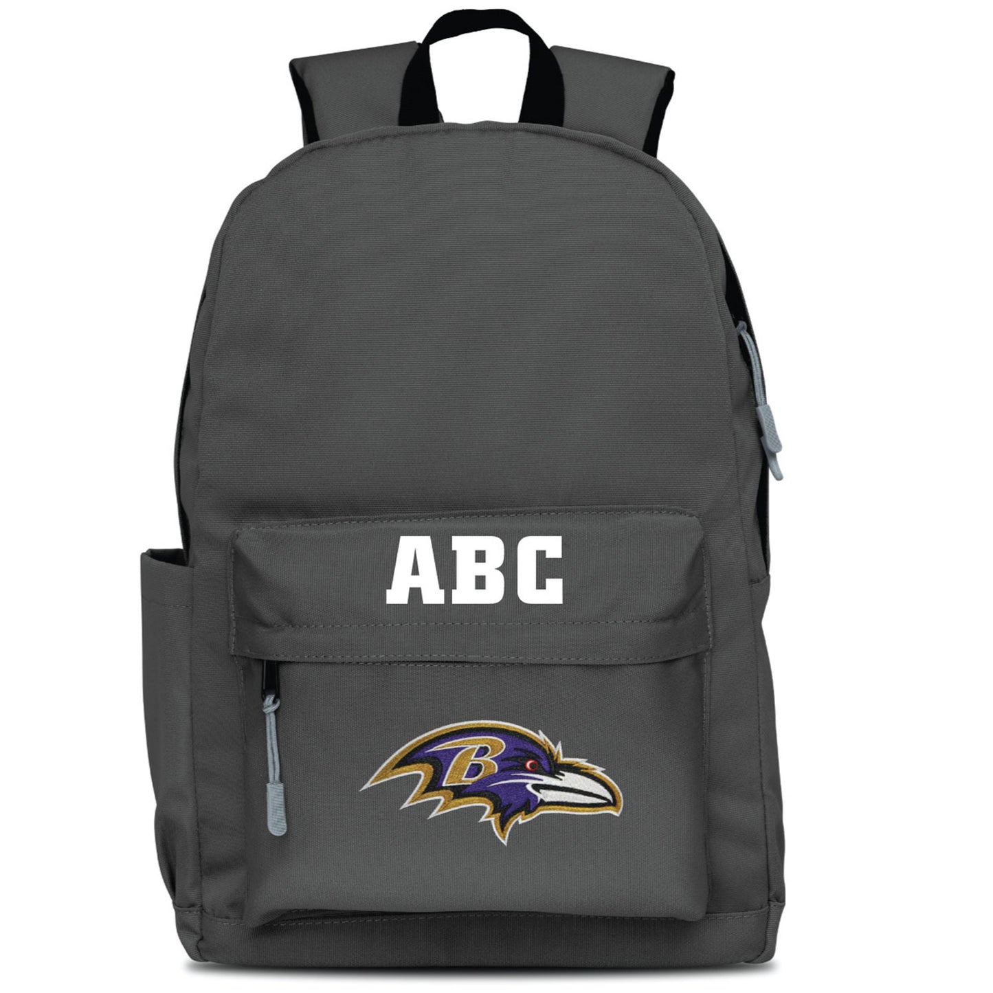 MOJO Gray Baltimore Ravens Personalized Campus Laptop Backpack