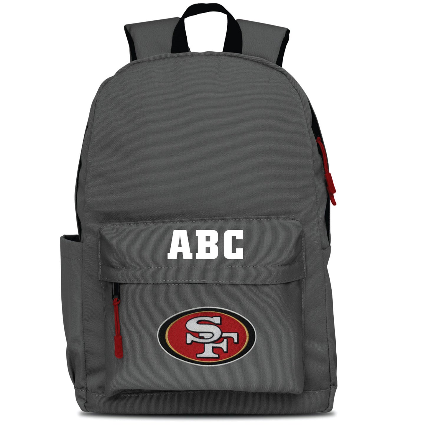 MOJO Gray San Francisco 49ers Personalized Campus Laptop Backpack