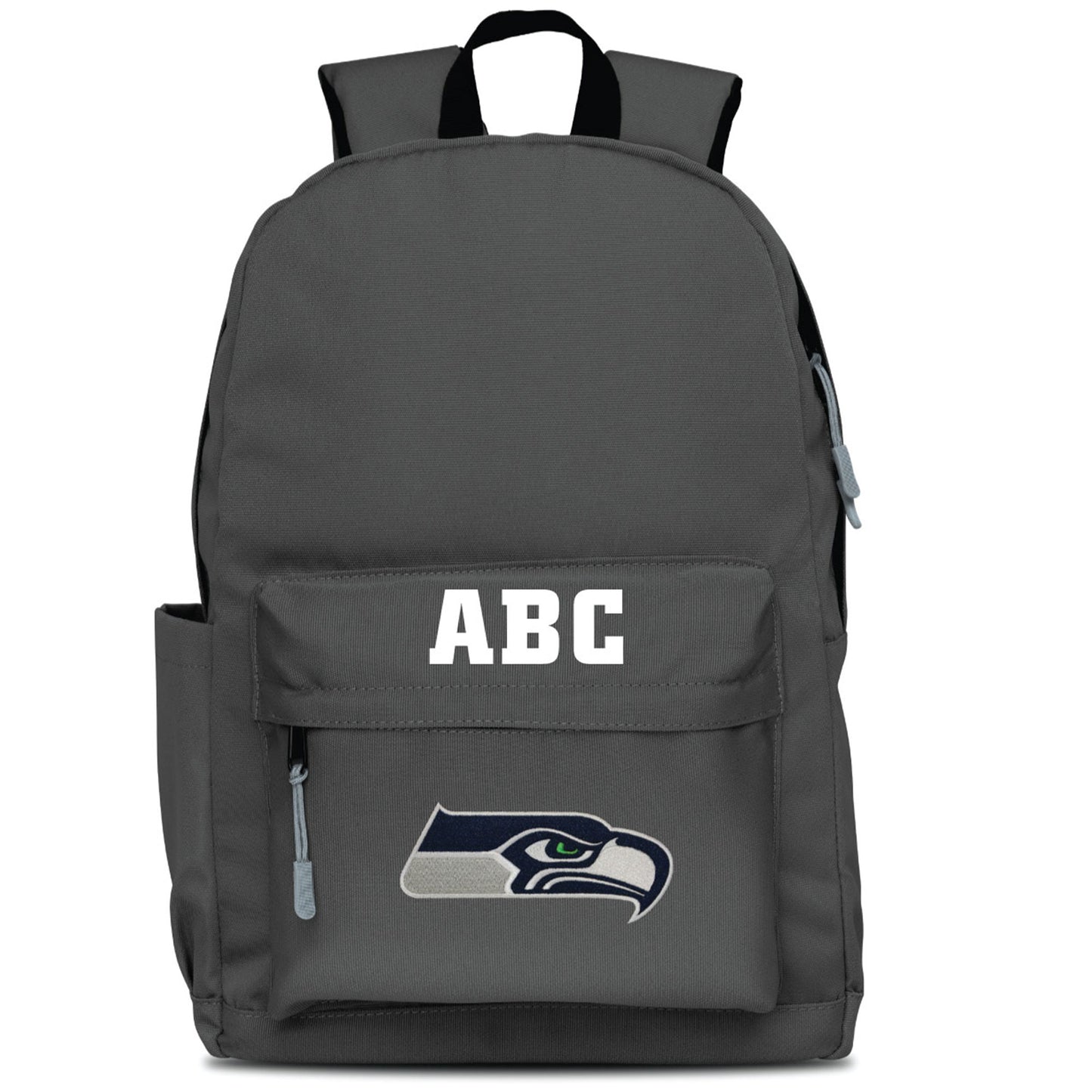 MOJO Gray Seattle Seahawks Personalized Campus Laptop Backpack