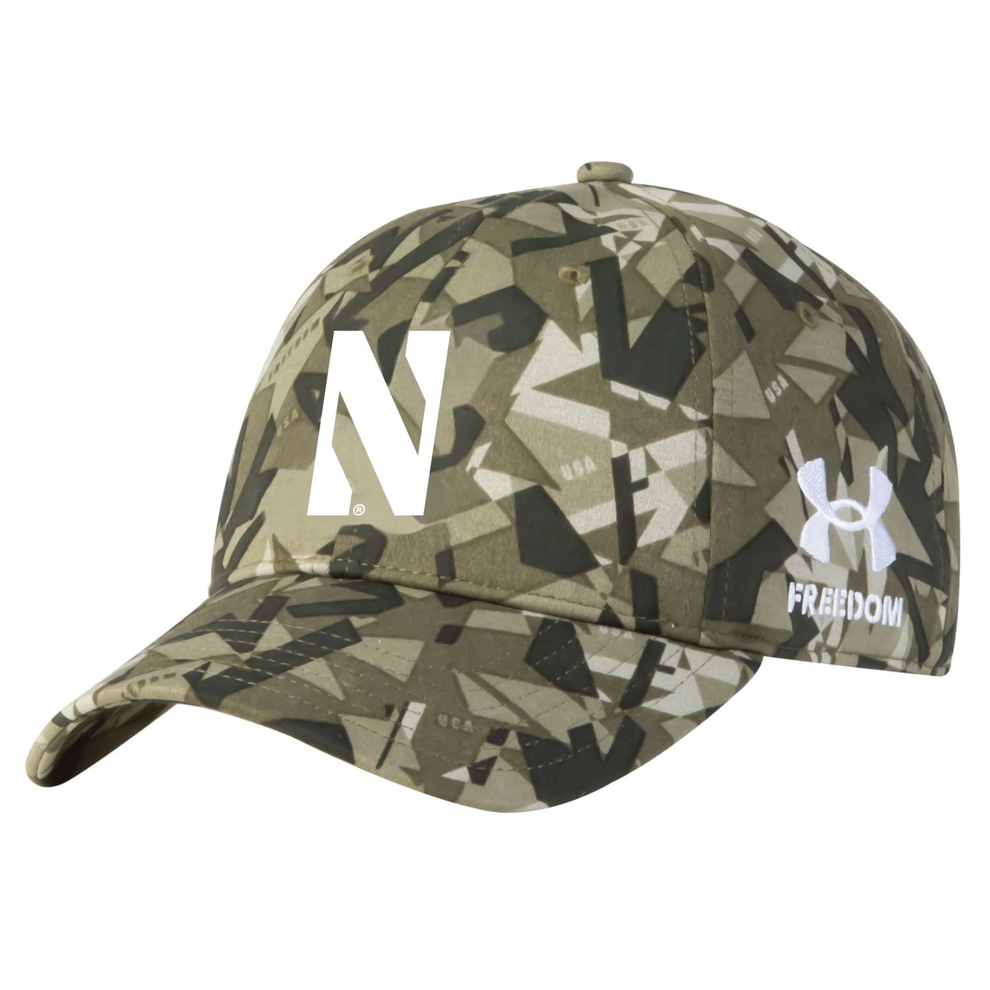 Men's Under Armour Camo Northwestern Wildcats Freedom Collection Adjustable Hat