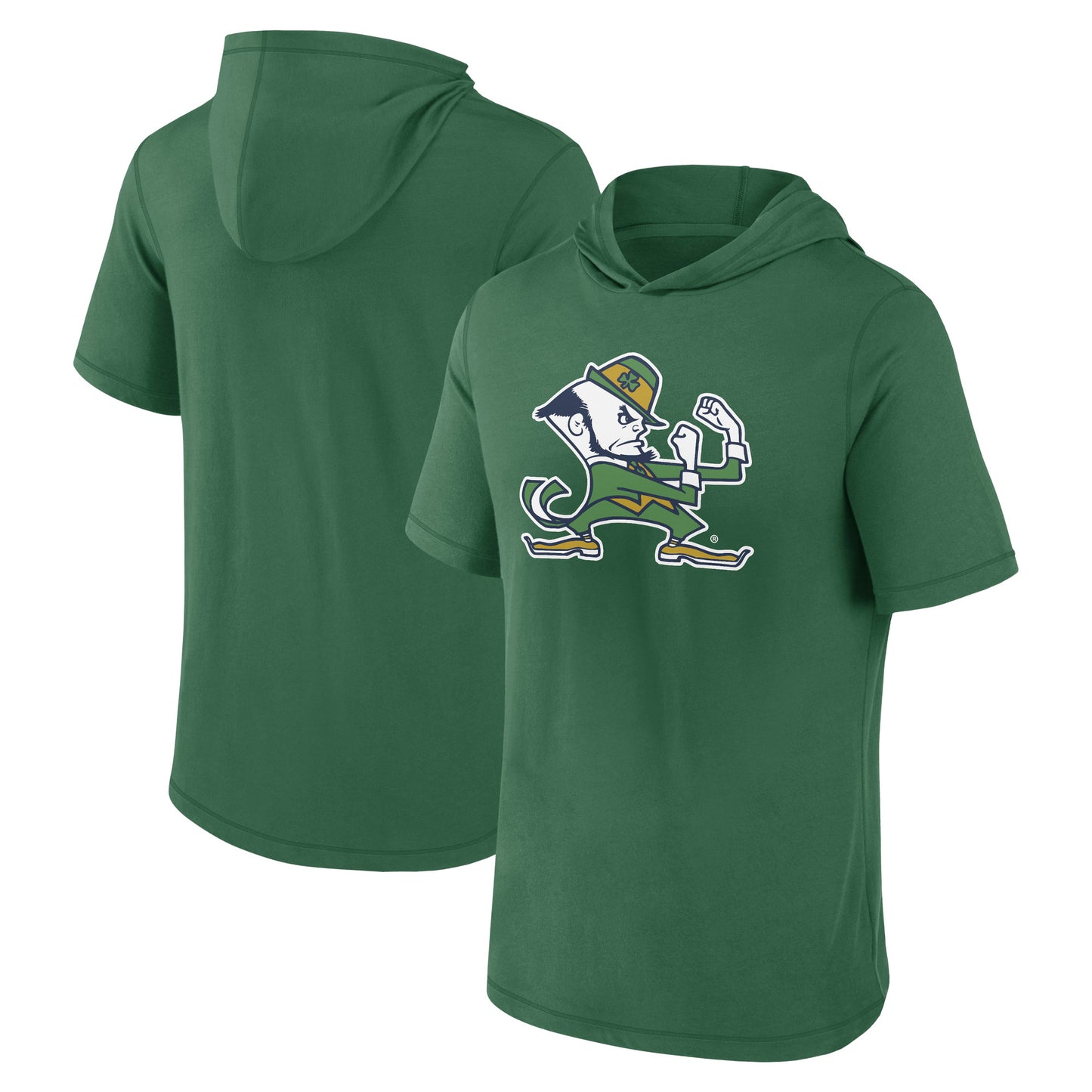 Men's Fanatics Green Notre Dame Fighting Irish Primary Logo Hoodie T-Shirt