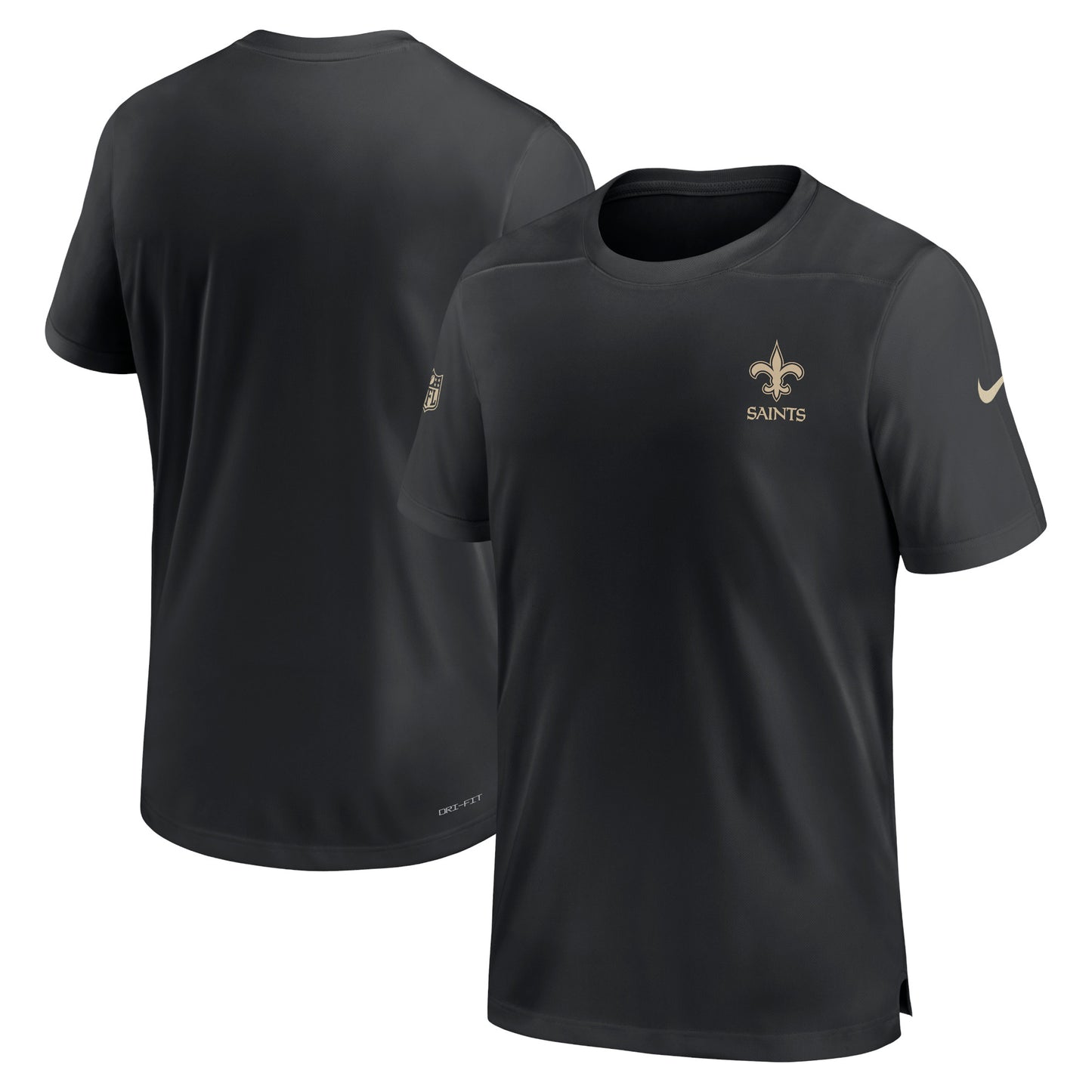 Men's Nike Black New Orleans Saints Sideline Coach Performance T-Shirt