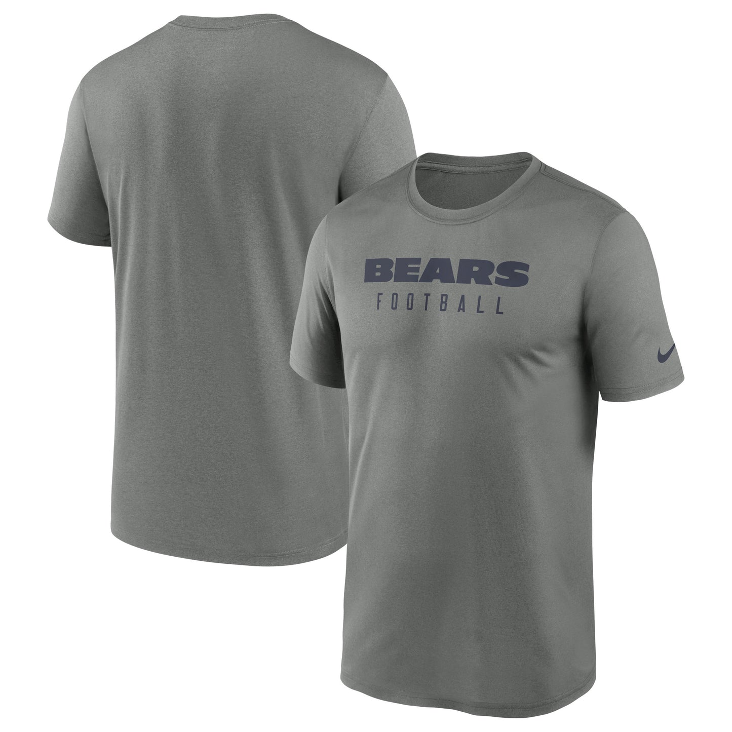 Men's Nike Heather Gray Chicago Bears Sideline Legend Performance T-Shirt