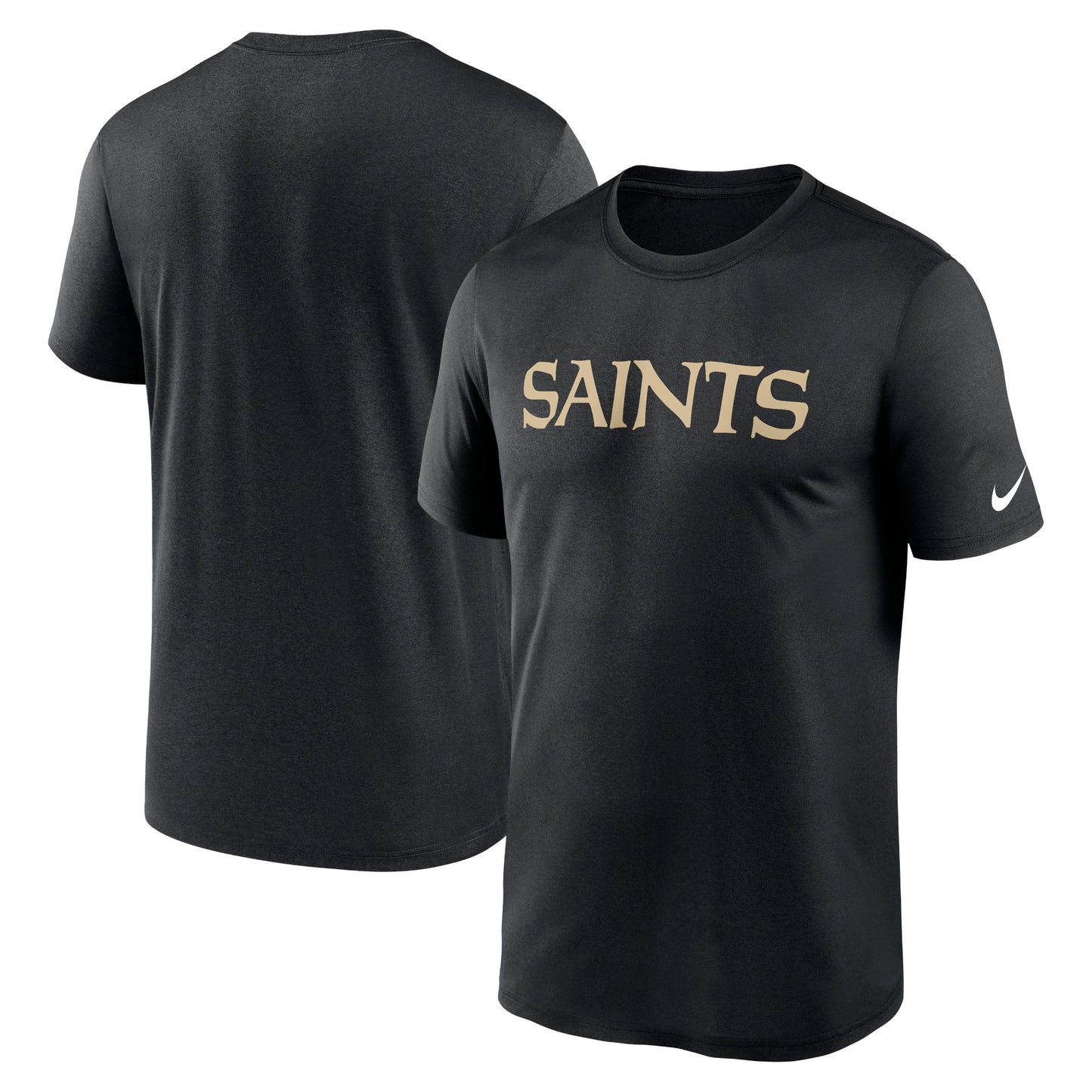 Men's Nike Black New Orleans Saints Legend Wordmark Performance T-Shirt