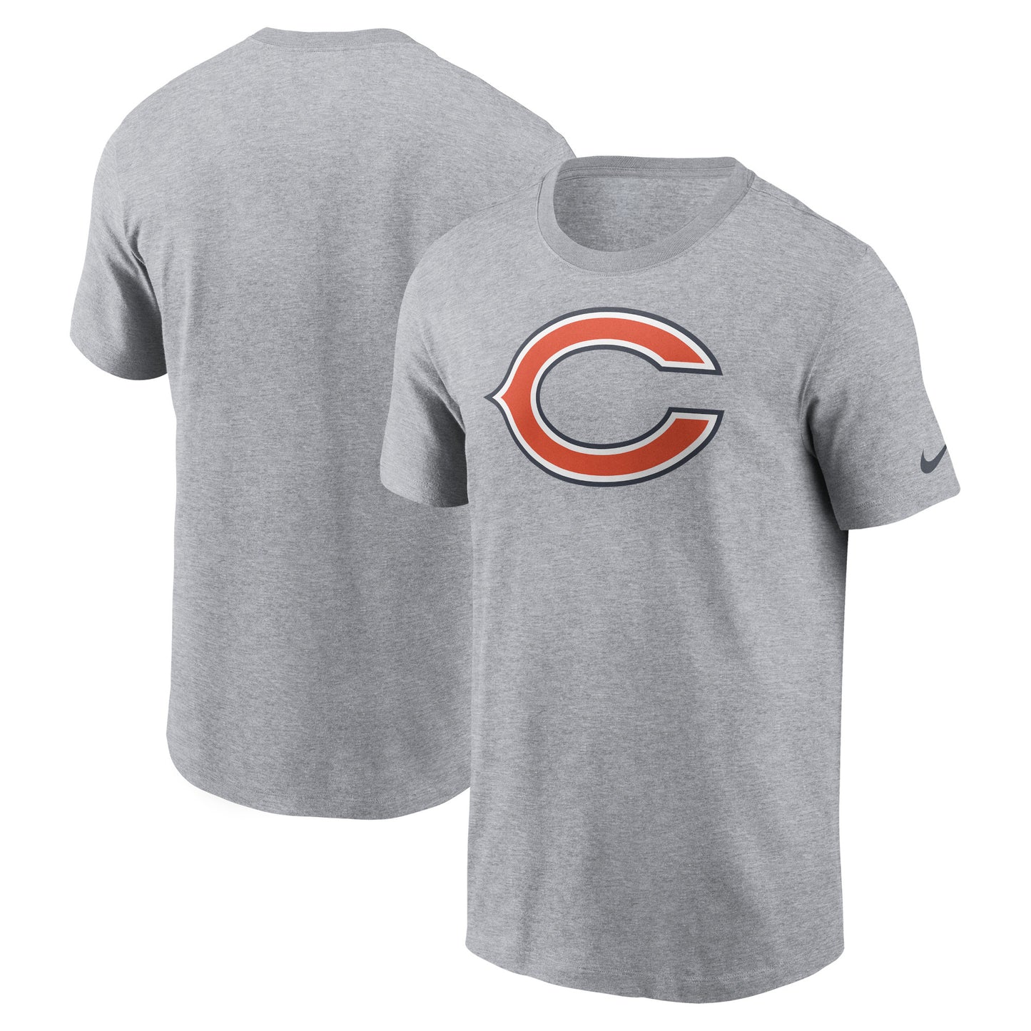 Men's Nike Gray Chicago Bears Primary Logo T-Shirt