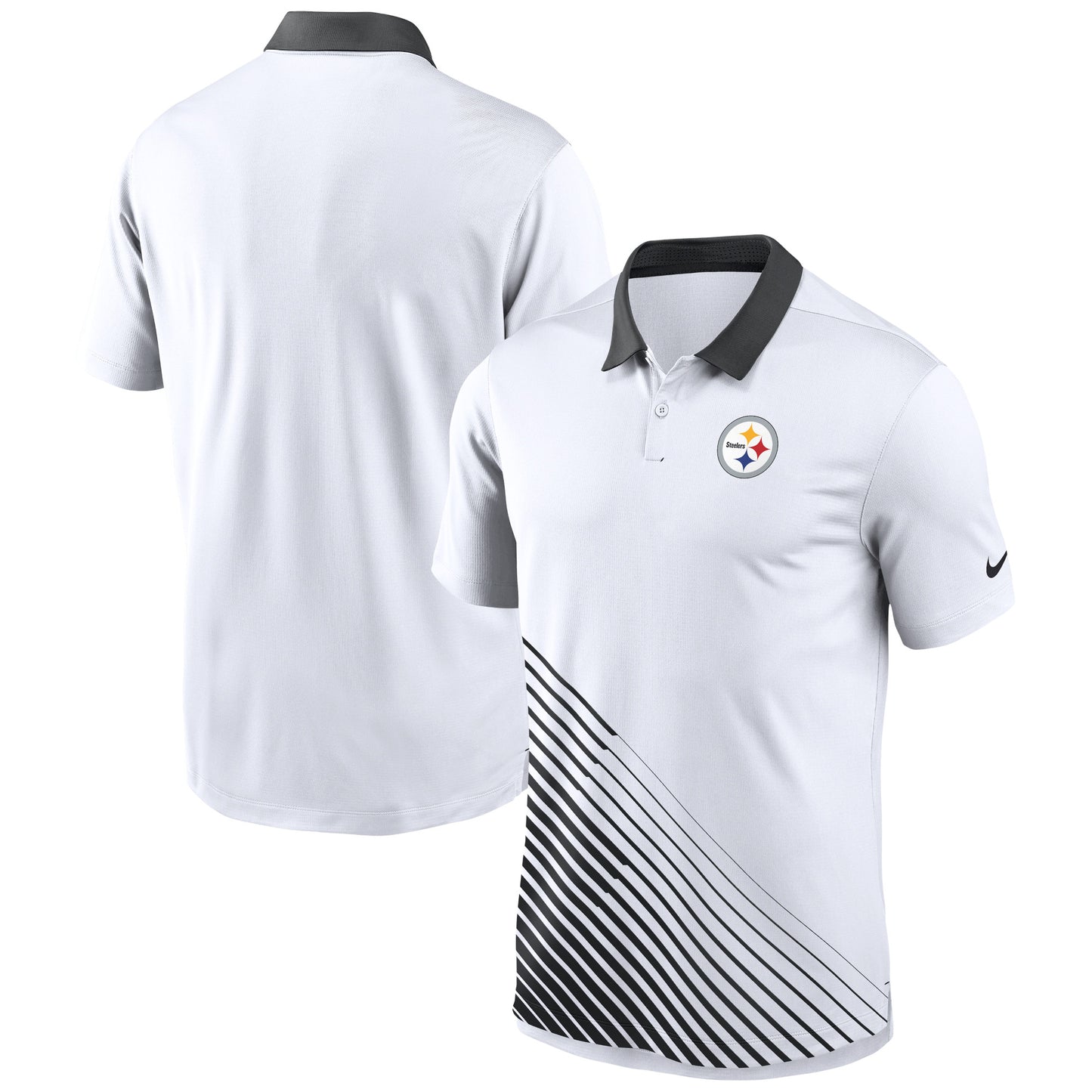 Men's Nike White Pittsburgh Steelers Vapor Performance Polo