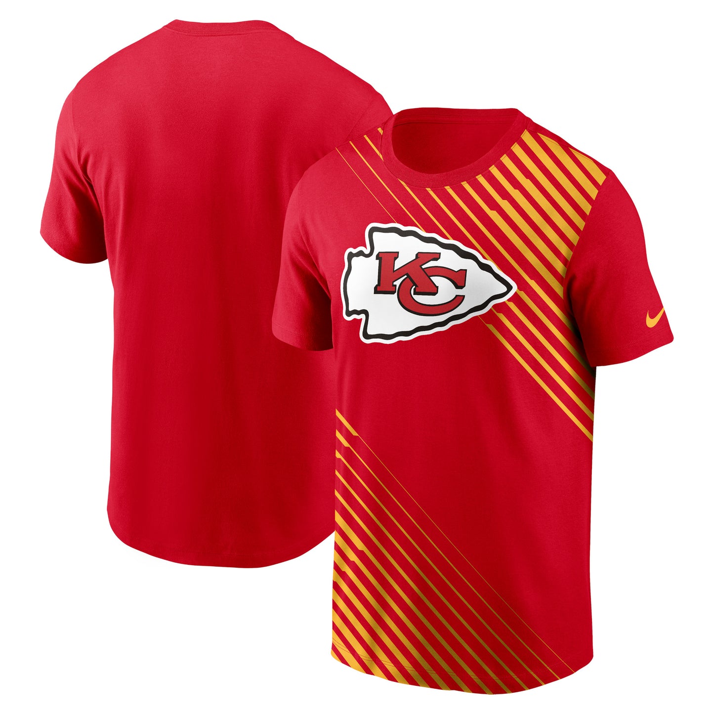 Men's Nike Red Kansas City Chiefs Yard Line Fashion Asbury T-Shirt