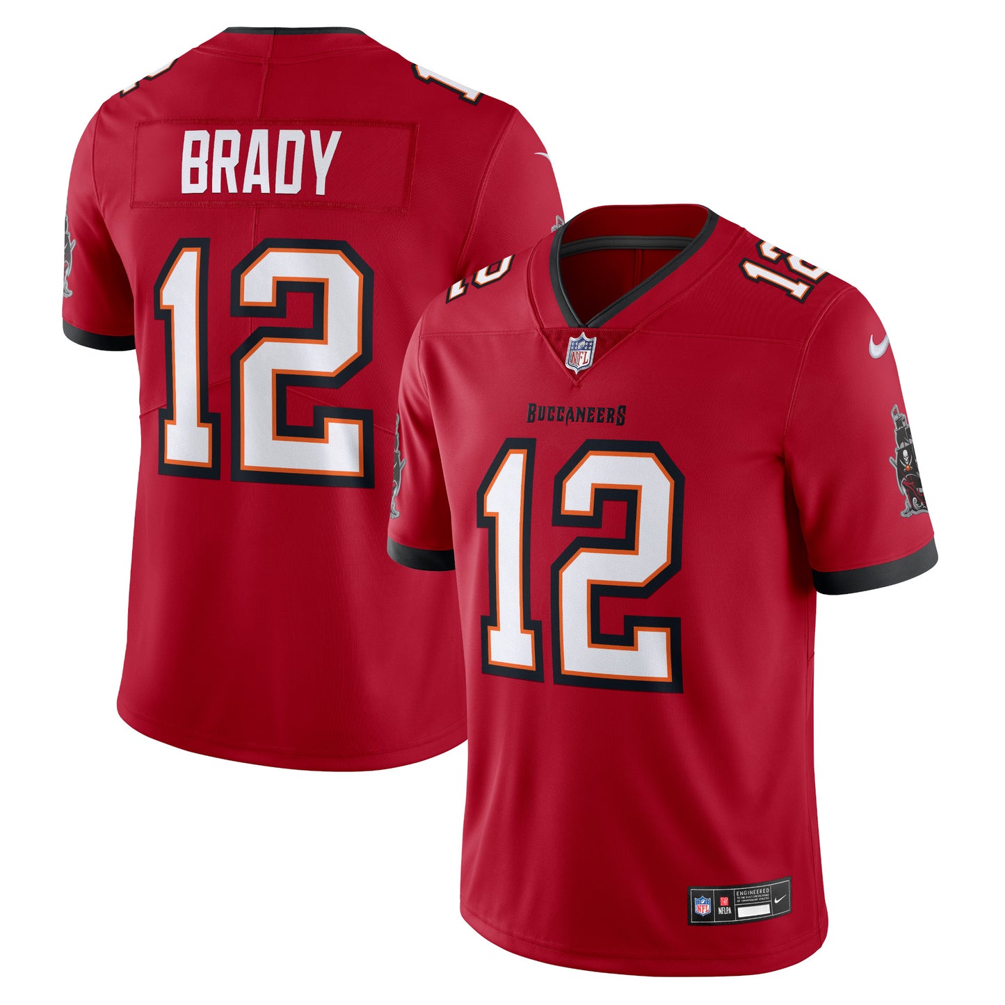 Men's Nike Tom Brady Red Tampa Bay Buccaneers Vapor Untouchable Limited Jersey