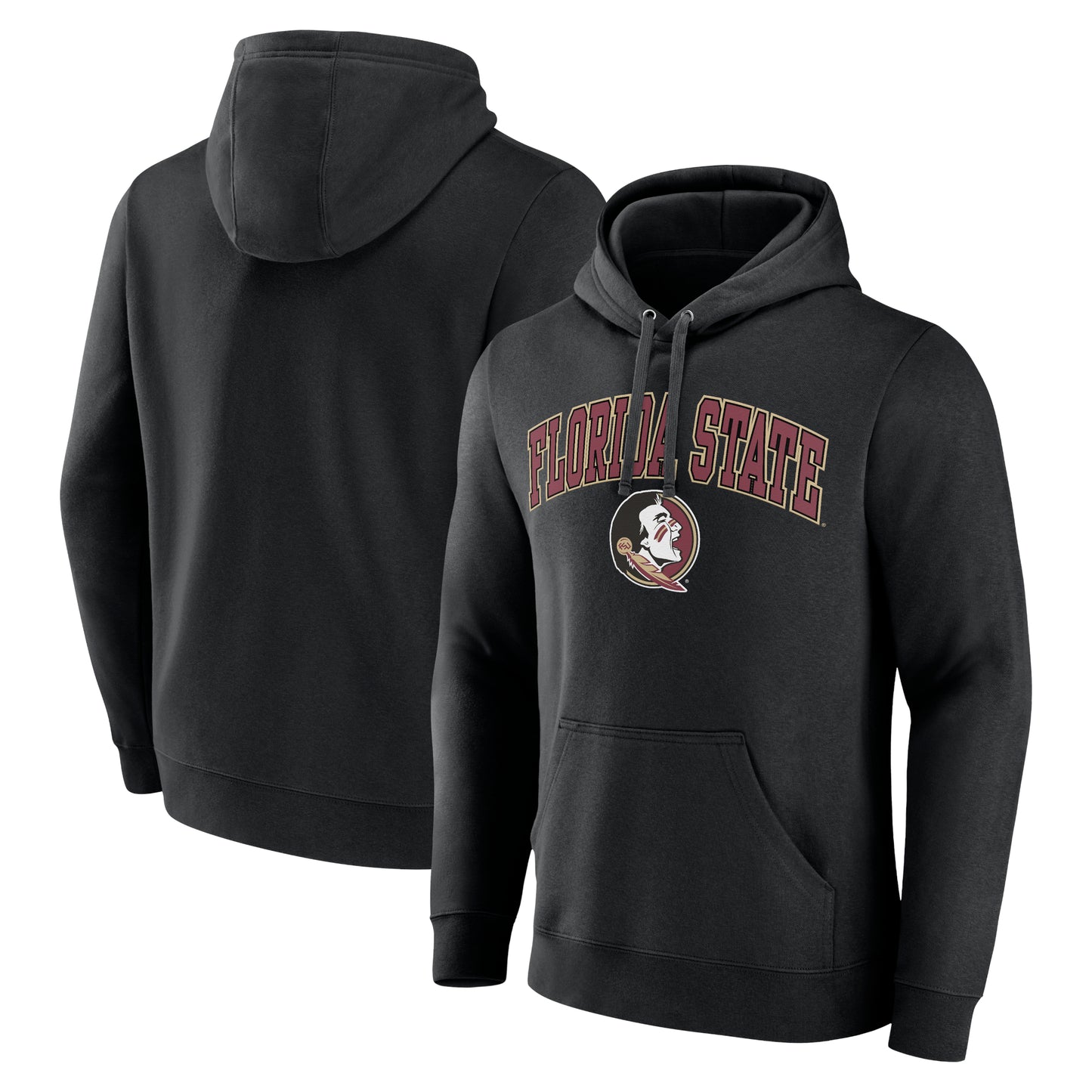 Men's Black Florida State Seminoles Campus Team Pullover Hoodie