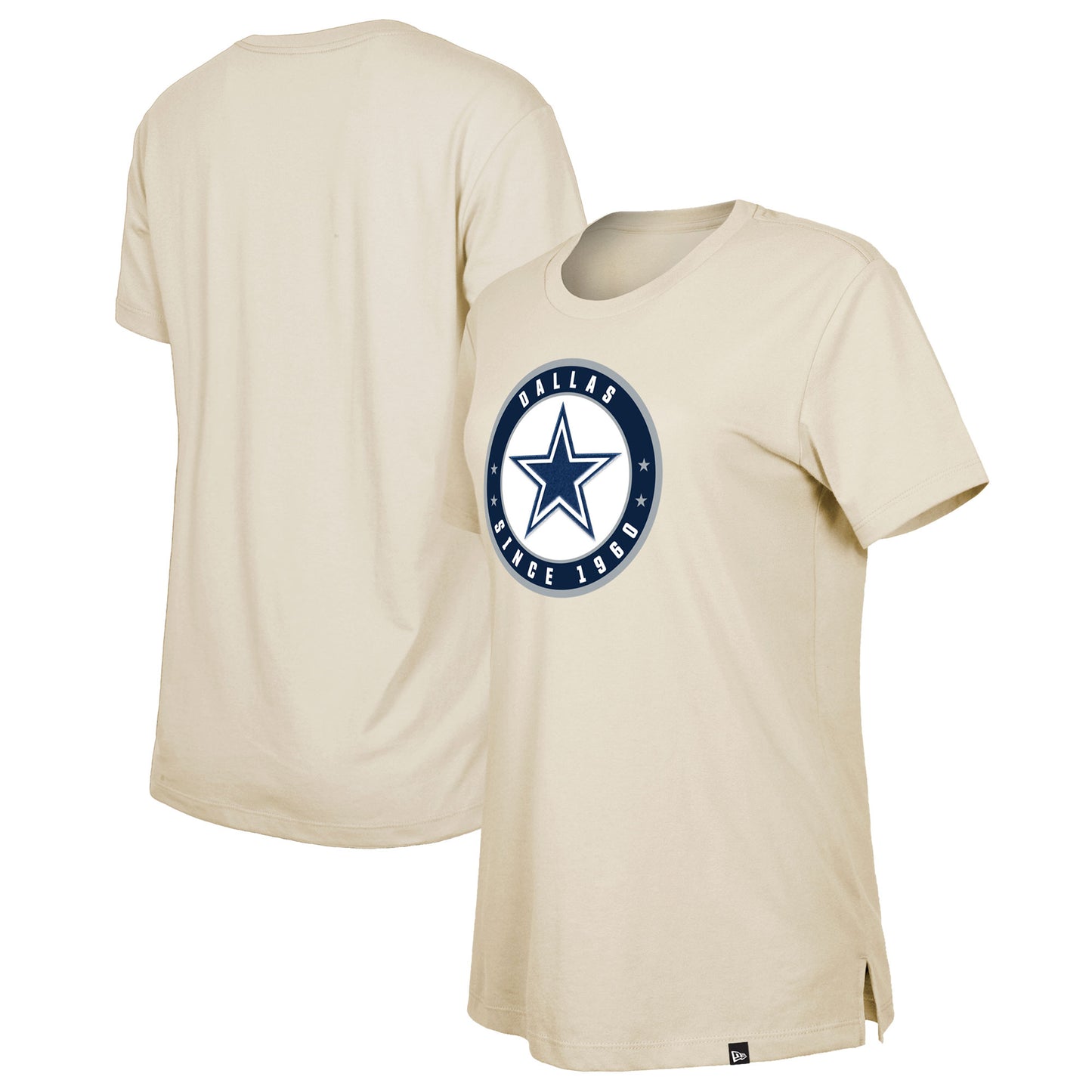 Women's New Era Cream Dallas Cowboys 2023 NFL Draft T-Shirt