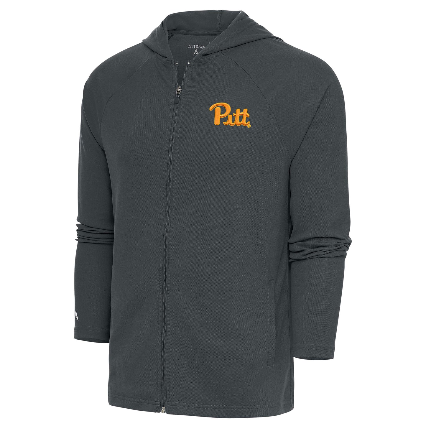 Men's Antigua Charcoal Pitt Panthers Legacy Full-Zip Hoodie