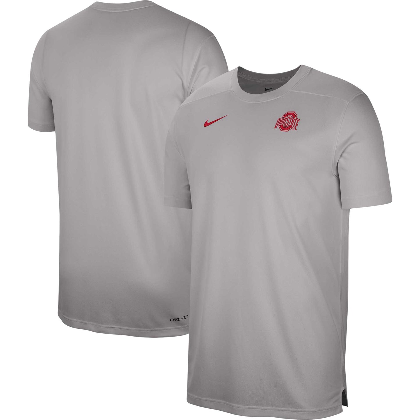 Men's Nike Heather Gray Ohio State Buckeyes Sideline Coaches Performance Top